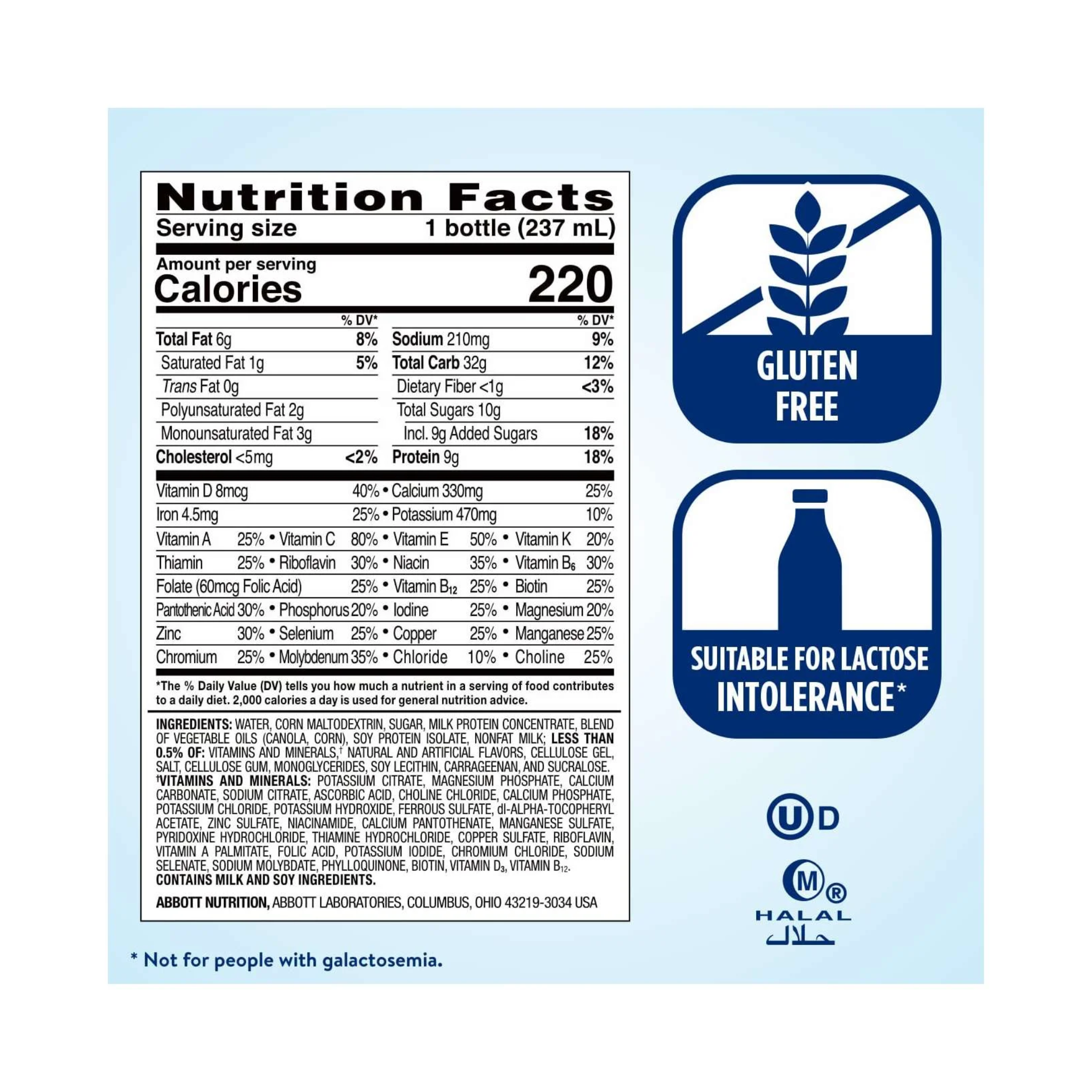 Ensure, Original Meal Replacement Nutrition Shake, Ready-to-Drink, Vanilla Flavor, 8 fl oz, 24 Pack