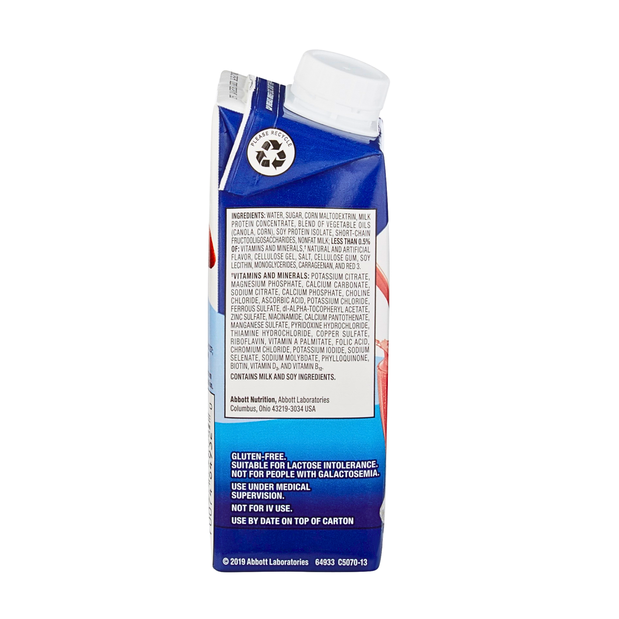 Ensure, Original Therapeutic Nutrition Shake, Strawberry Flavor, 8 fl oz, 24 Pack