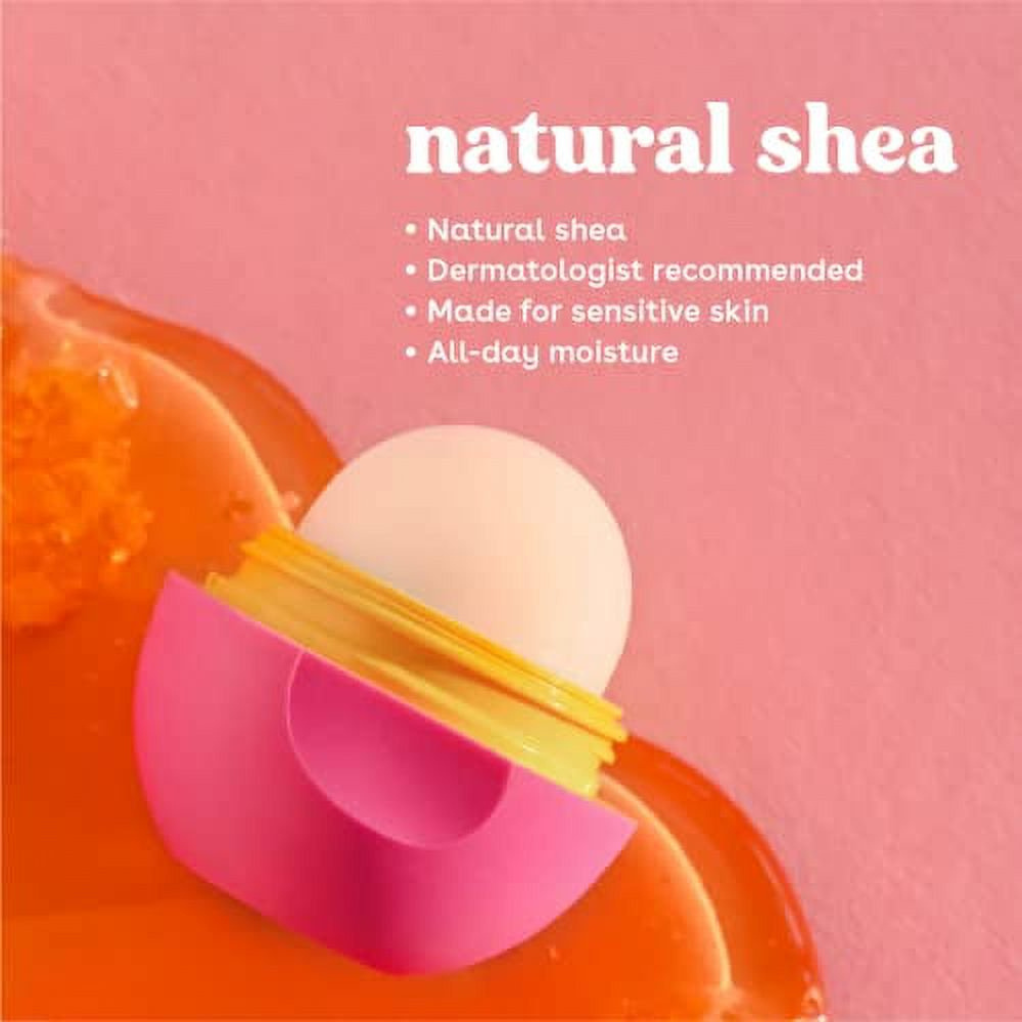 Eos Super Soft Shea Lip Balm - Honey Apple, 24 Hour Hydration, Lip Care to Moisturize Dry Lips, Gluten Free,  0.25 oz