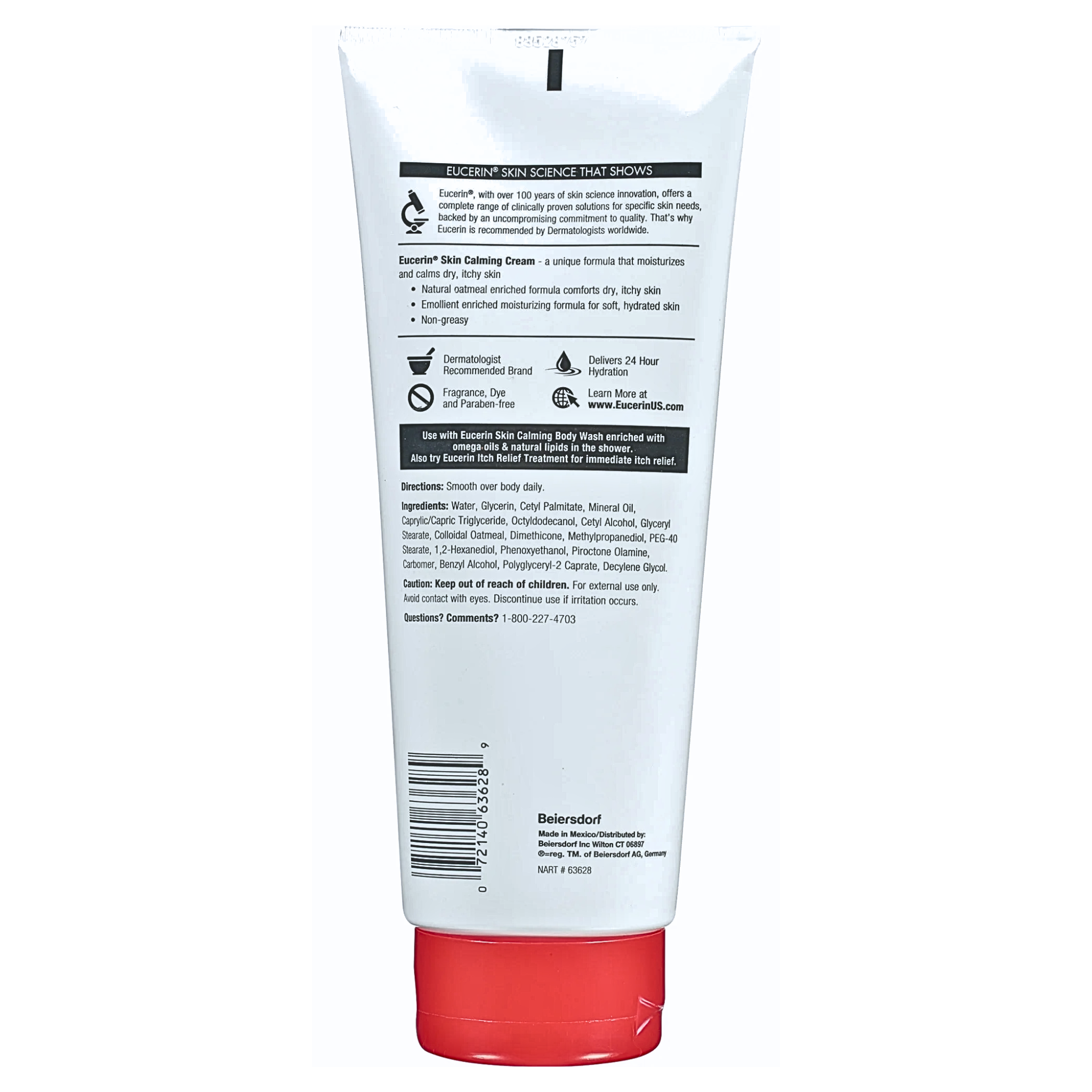 Eucerin®, Skin Calming Daily Moisturizing Cream for Dry, Itchy Skin, 14 oz Tube - Pharmaful
