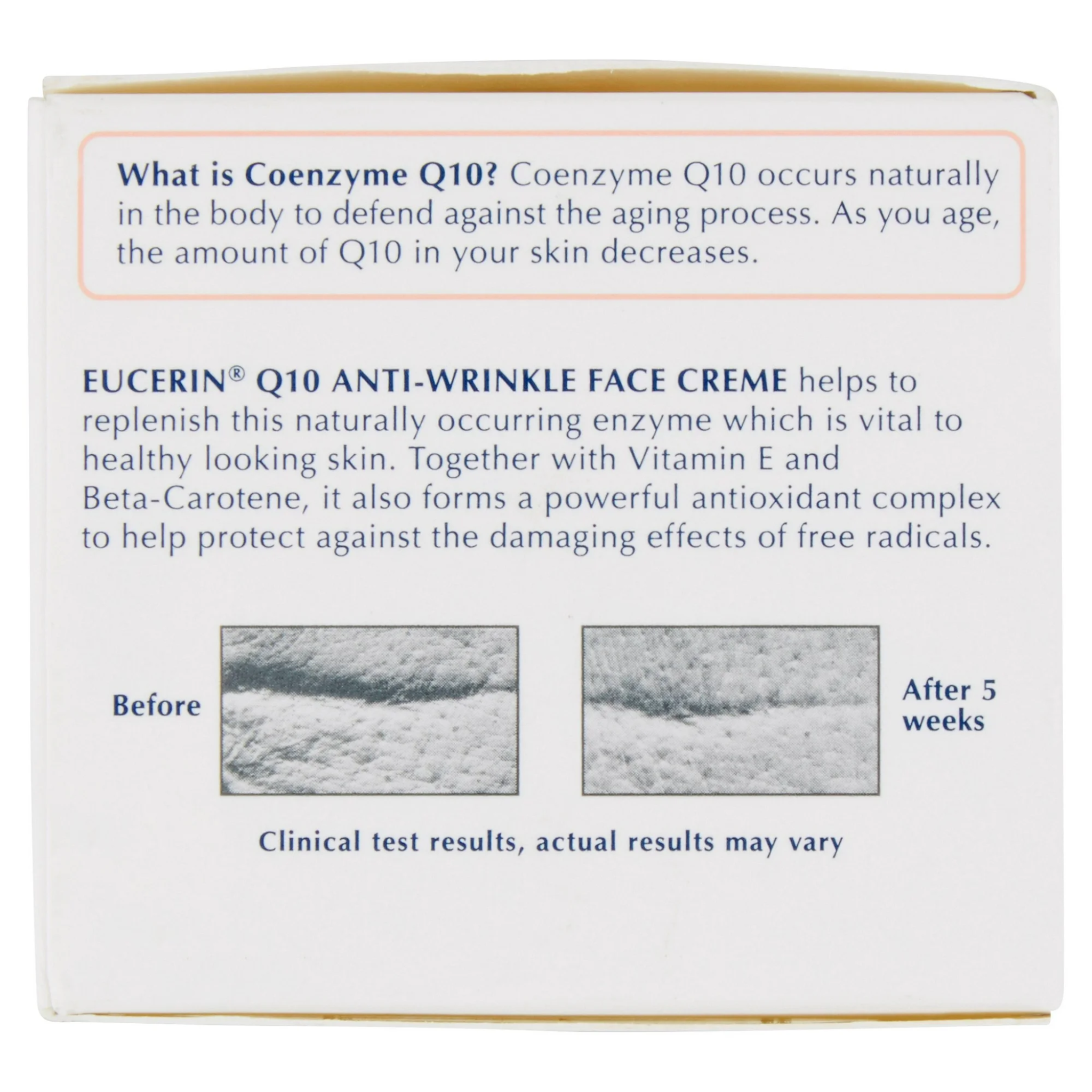 Eucerin, Q10 Anti-Wrinkle Face Creme, Moisturizing Sensitive Skin Care with Coenzyme Q10, 1.7 oz - Pharmaful
