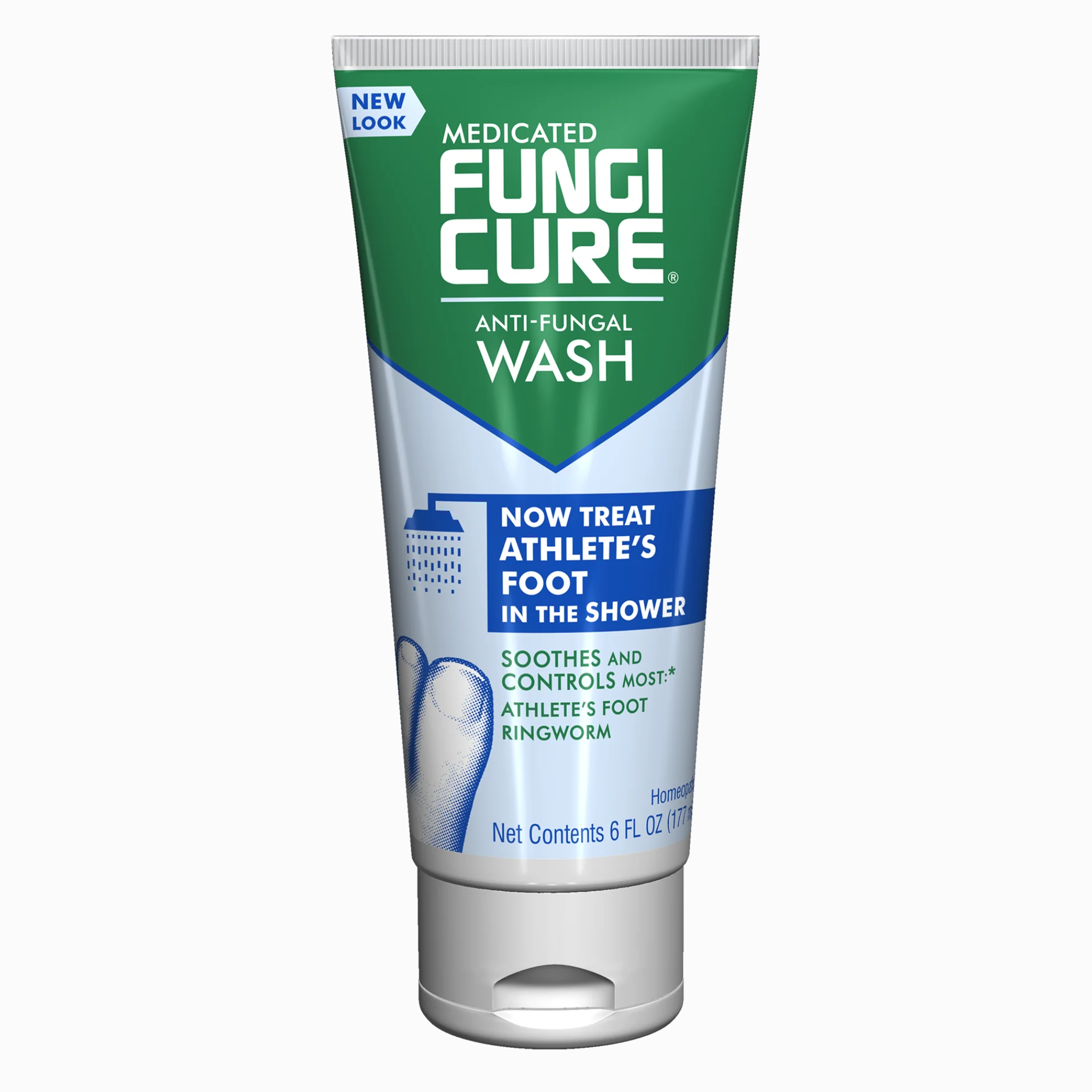 FUNGICURE, Medicated Anti-Fungal Athlete's Foot Wash, Effective Treatment for Athlete's Foot in the Shower, 6 fl oz