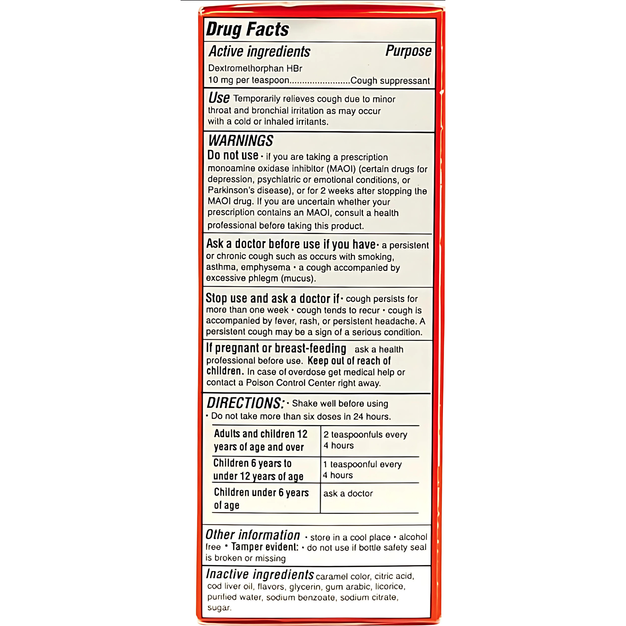 Father Johns Cough Suppressant Medicine - 4 Oz