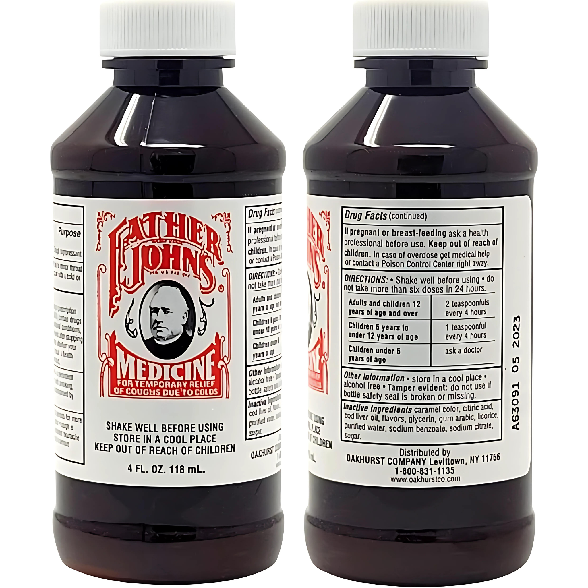 Father Johns Cough Suppressant Medicine - 4 Oz