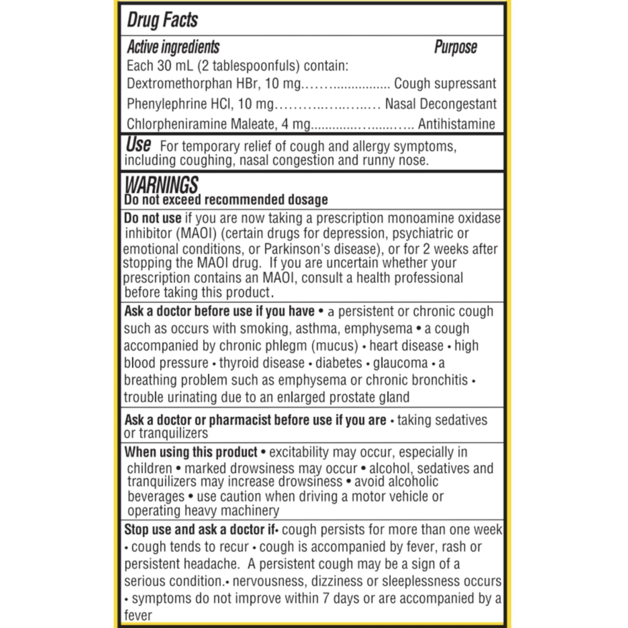 Father Johns Medicine Plus Liquid for Colds and Allergies, 4 Fl Oz