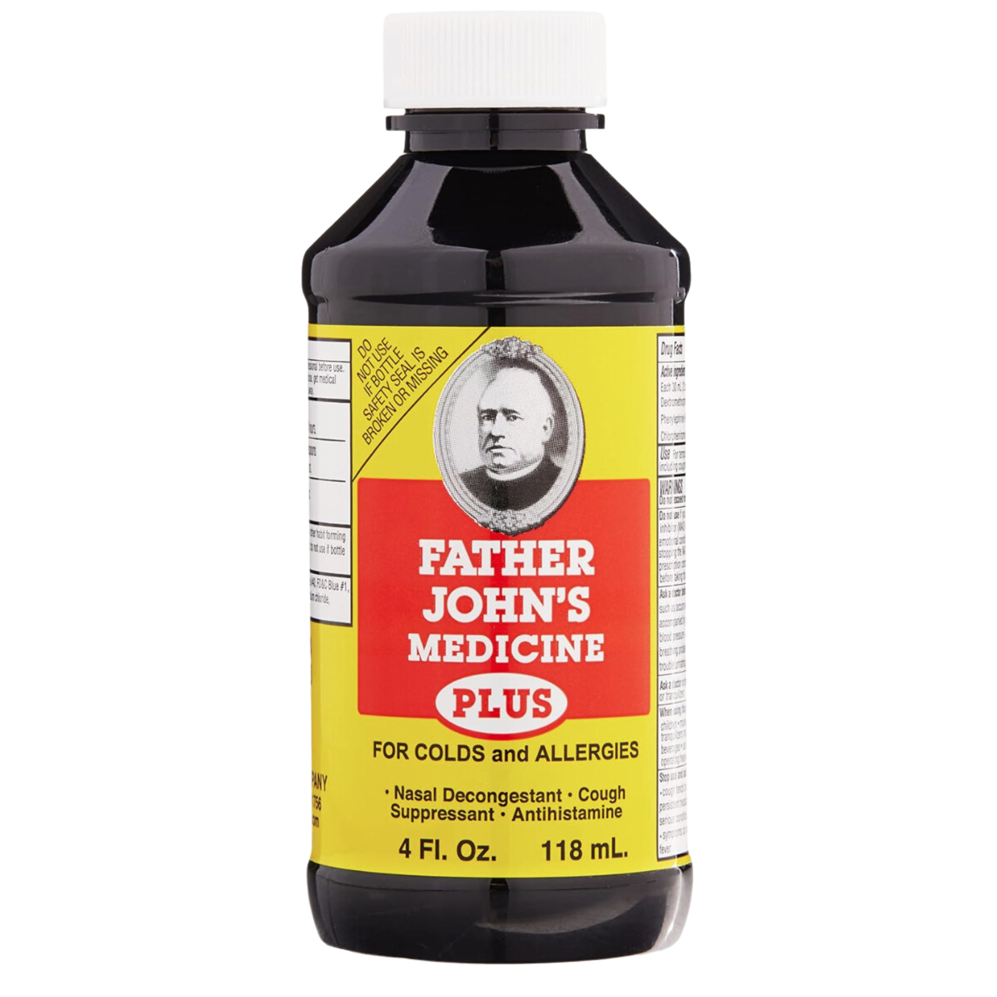 Father Johns Medicine Plus Liquid for Colds and Allergies, 4 Fl Oz