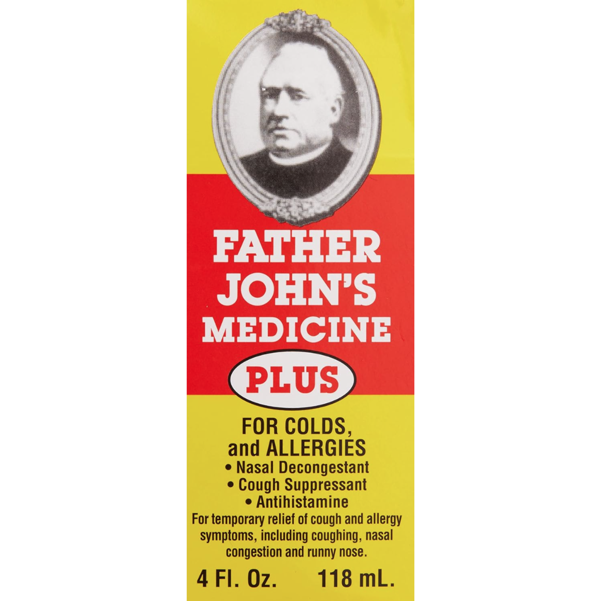 Father Johns Medicine Plus Liquid for Colds and Allergies, 4 Fl Oz