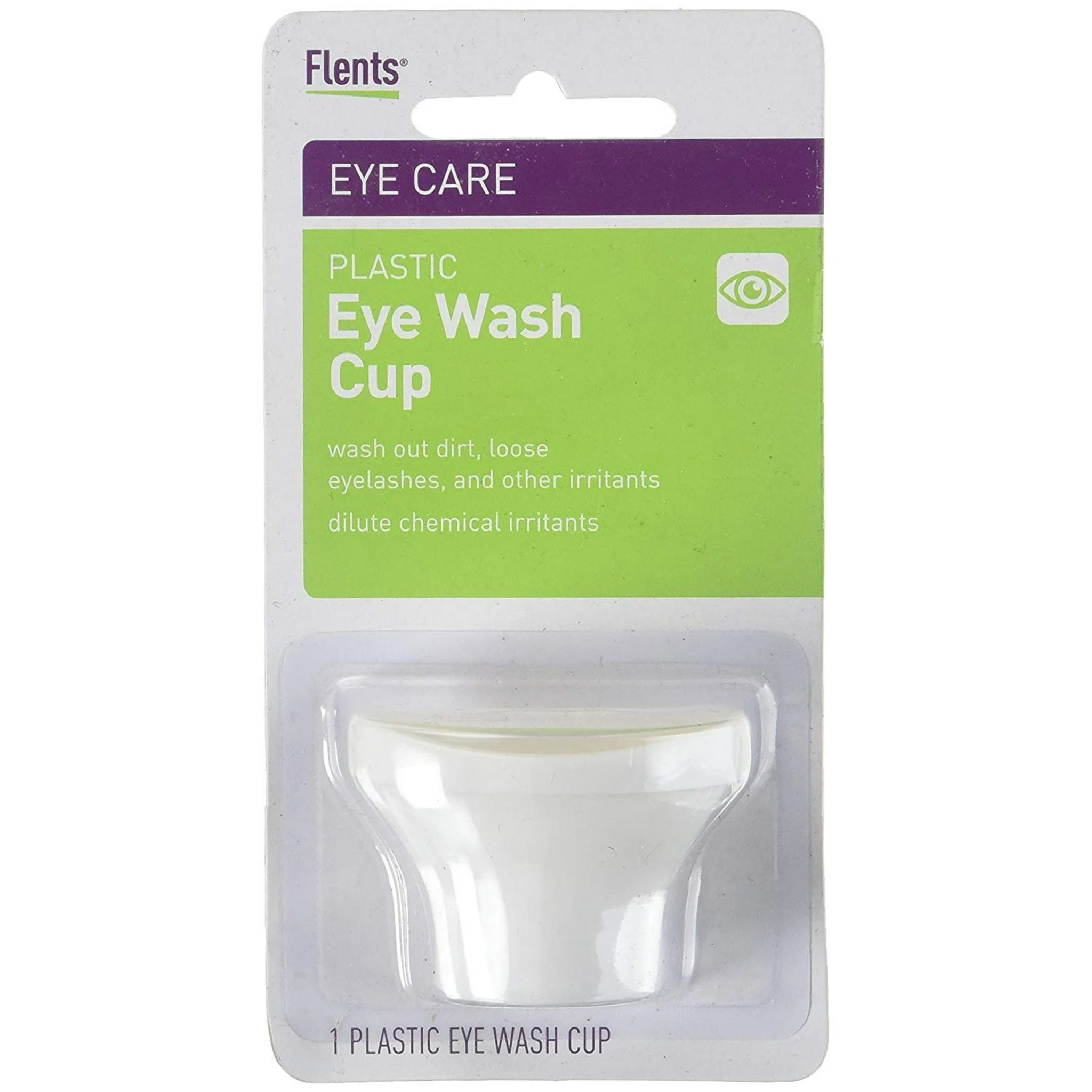 Flents Plastic Eye Wash Cup - (Single Unit White)