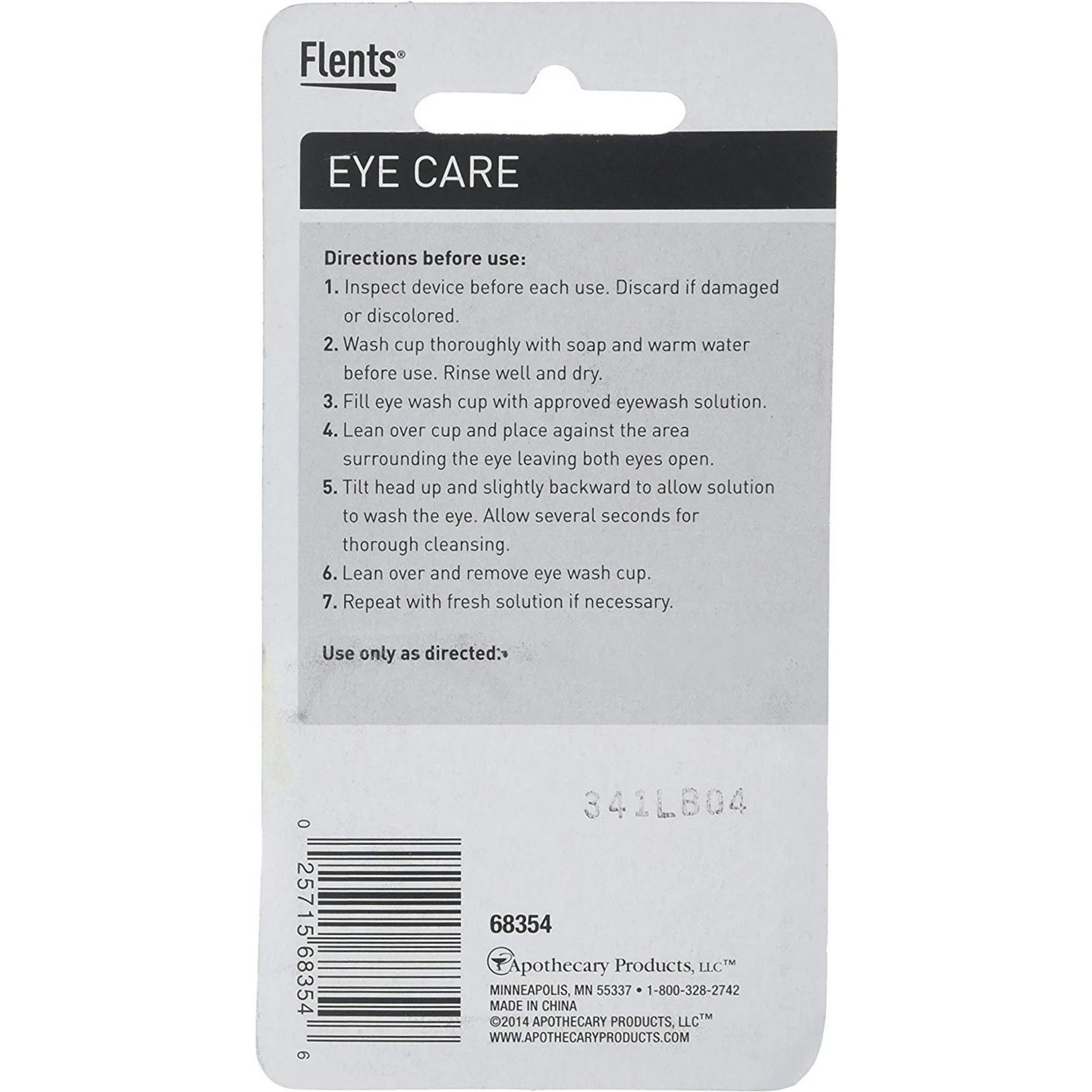 Flents Plastic Eye Wash Cup - (Single Unit White) - Pharmaful