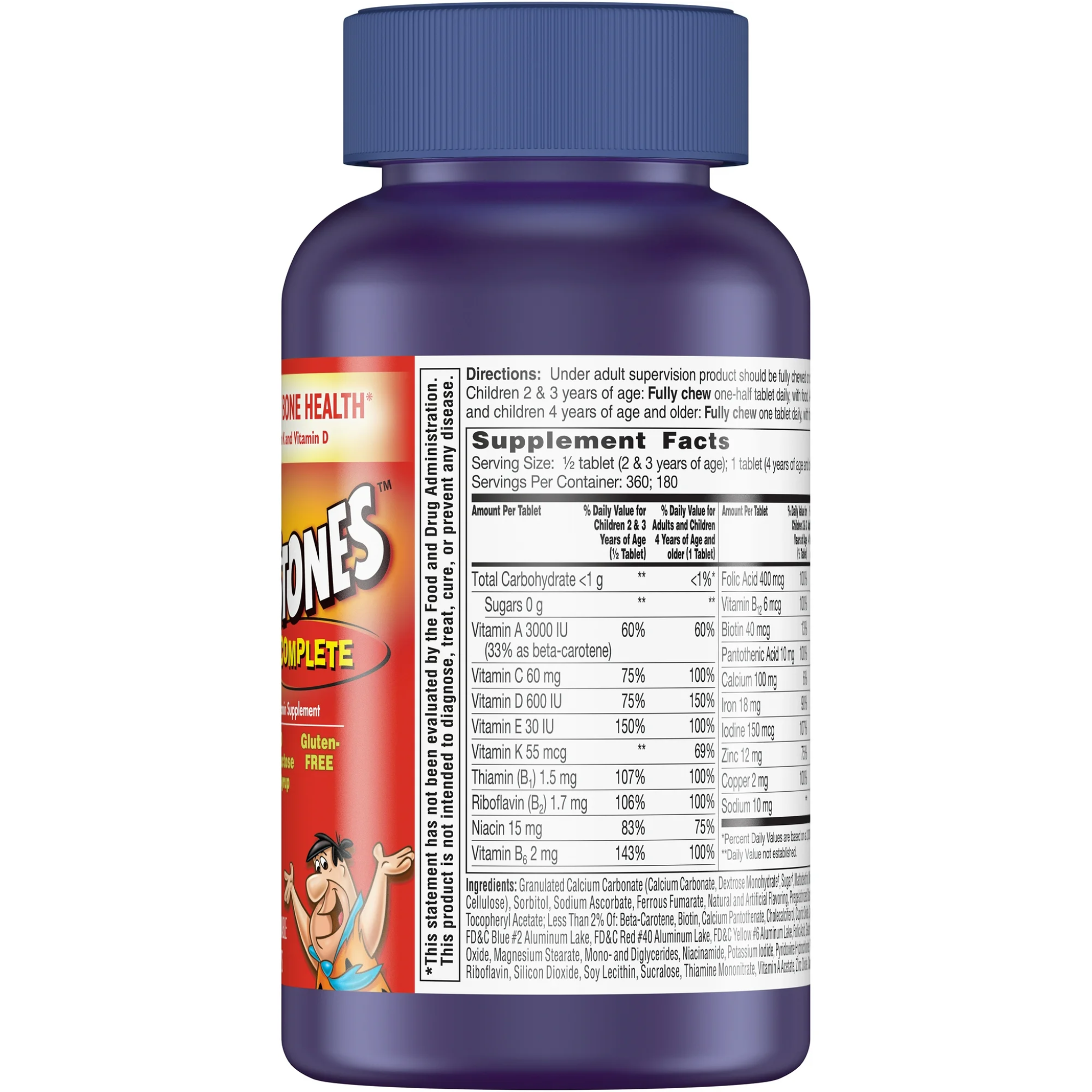 Flintstones, Complete Children's Chewable Vitamins, Essential Nutrients for Kids, 150 Count - Pharmaful
