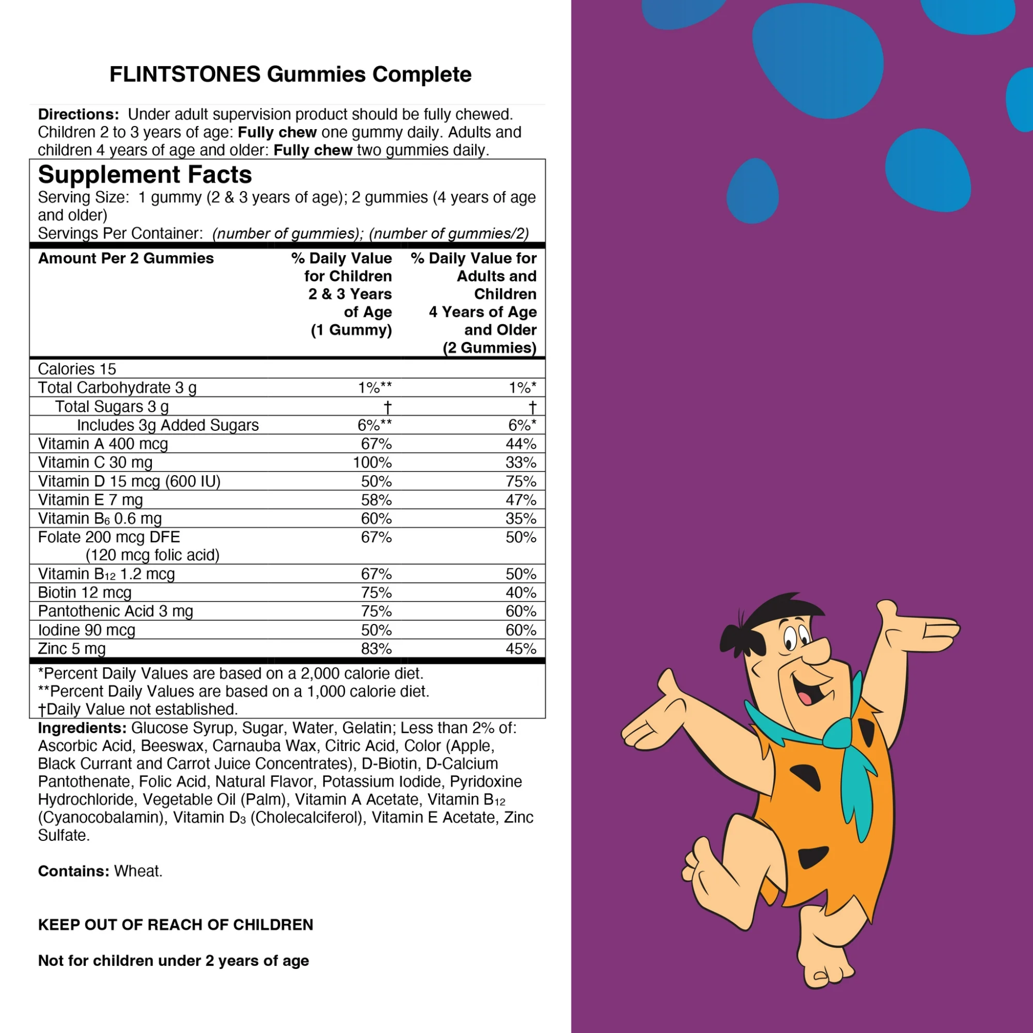 Flintstones, Complete Gummies, Vitamin C for Immune Support & Healthy Growth, Assorted Flavors, 180 Count - Pharmaful