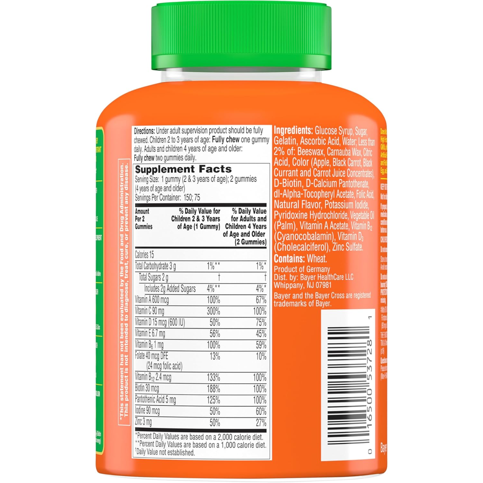 Flintstones, Gummies Kids Vitamins with Immunity Support, Multivitamin with Vitamin C, Vitamin D, Zinc & More, Orange, 150 Count - Pharmaful