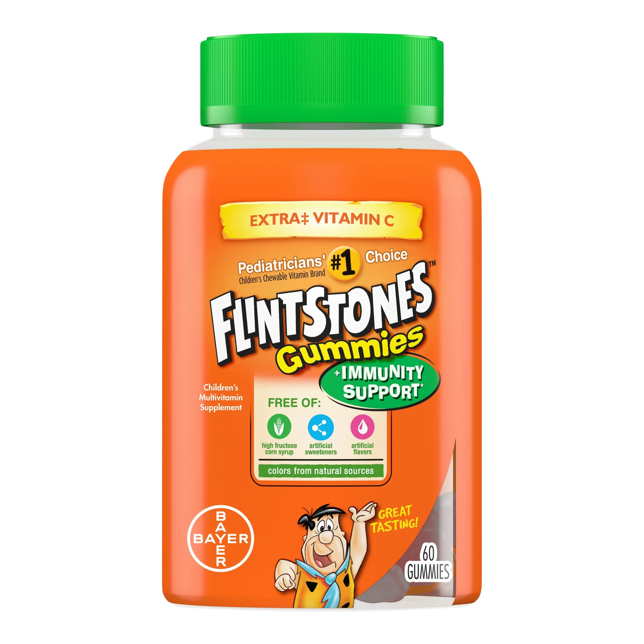 Flintstones, Gummies Plus Immunity Support, Vitamin C & Zinc for Overall Wellness, 60 Count