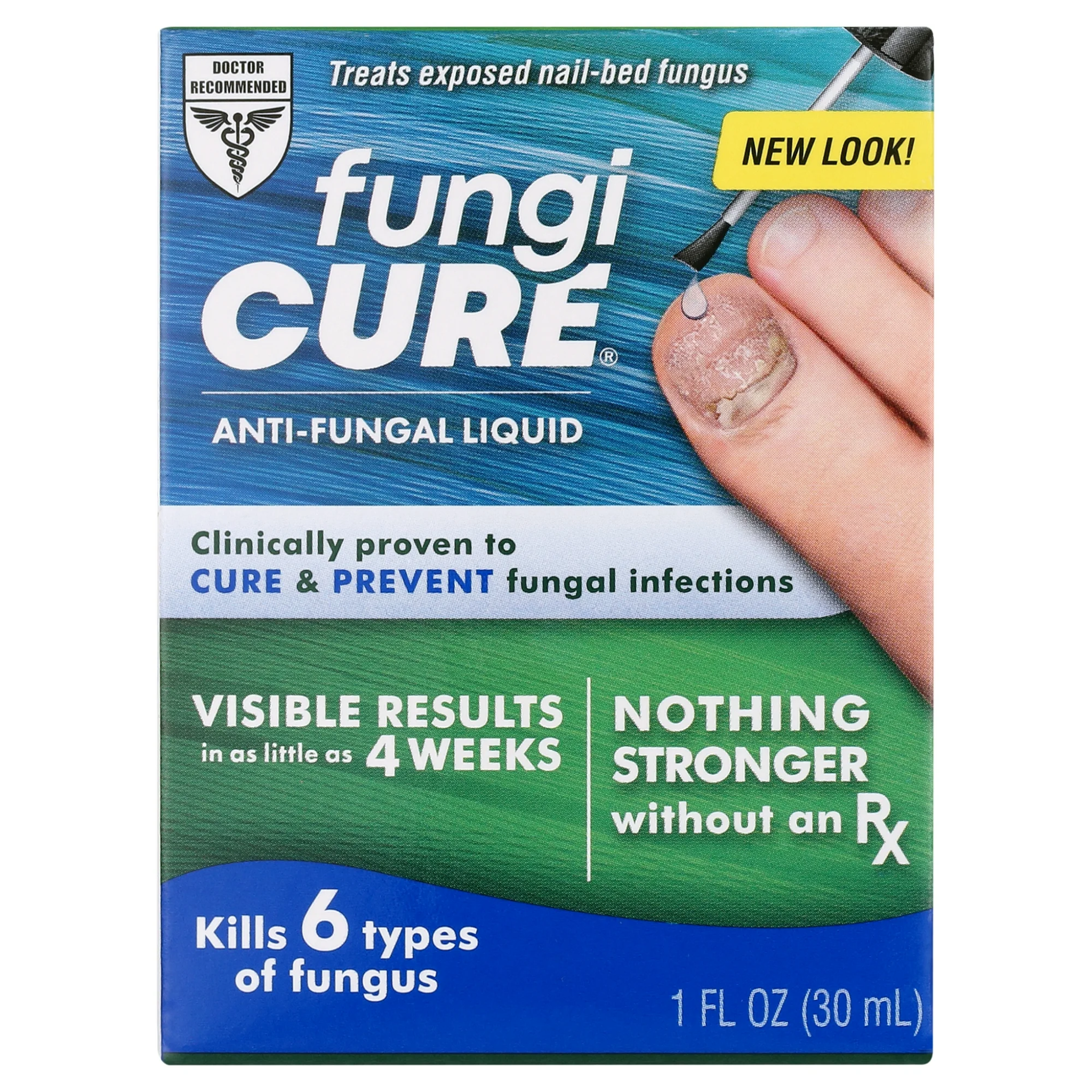 Fungicure, Anti-Fungal Liquid, Clinically Proven, Maximum Strength Formula Without an RX, 1 fl oz