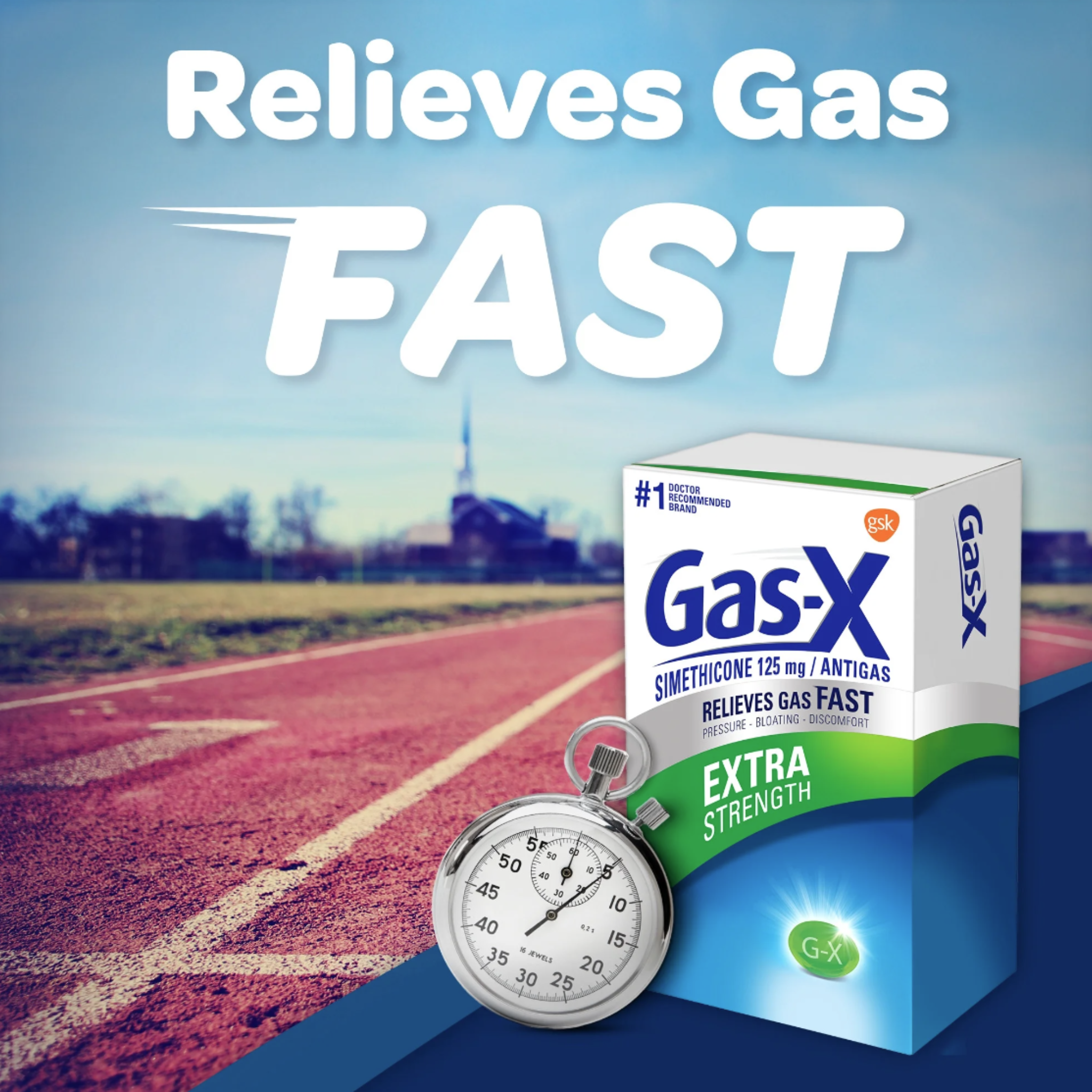 Gas-X Extra Strength Gas Relief Softgels With Simethicone 125 Mg - 50 Count