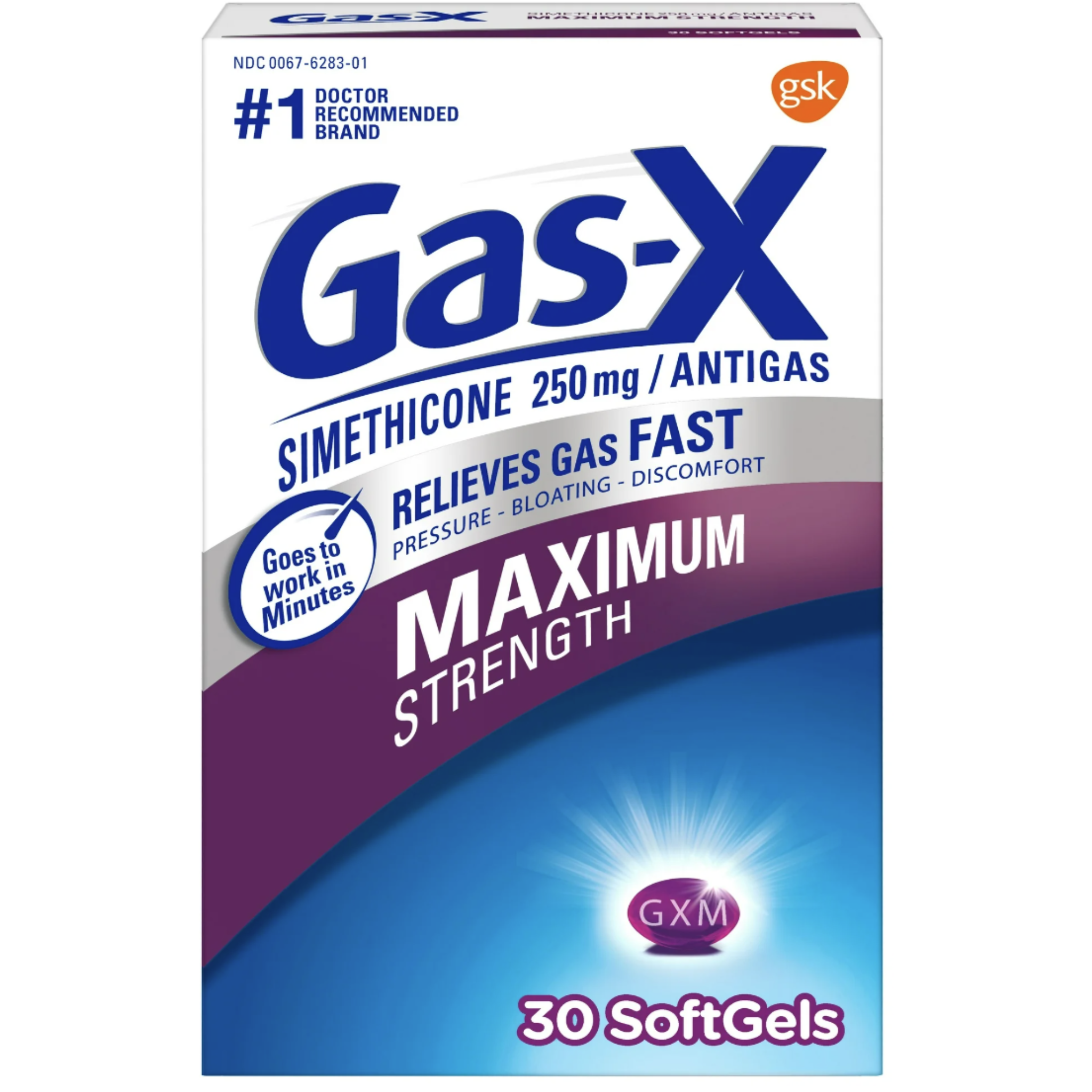 Gas-X Maximum Strength Softgels for Fast Gas Relief, 30 Count