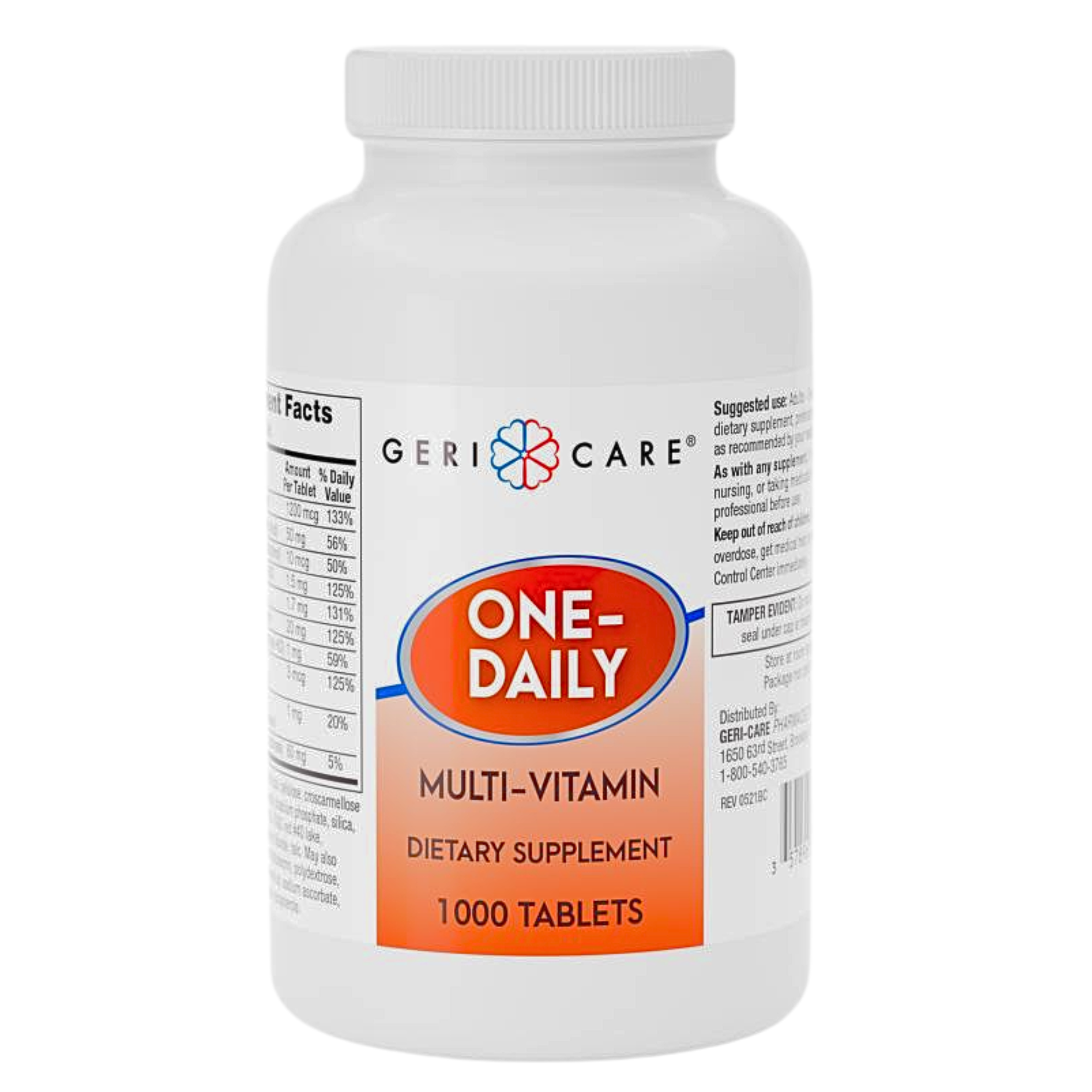 Geri-Care, Multivitamin Supplement with Minerals, Daily Nutritional Support, 1000 Count