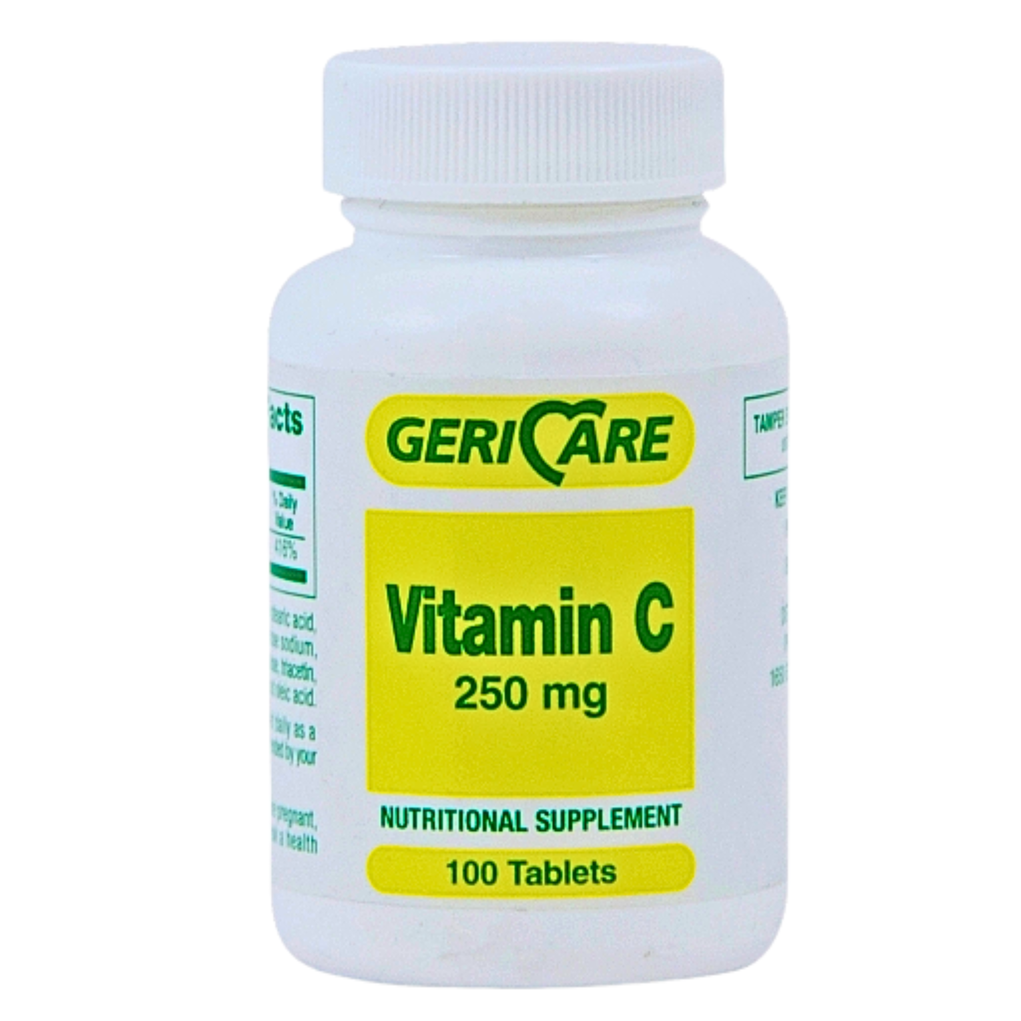Geri-Care, Vitamin C 250mg Tablets, Ascorbic Acid Supplement, 100 Ct