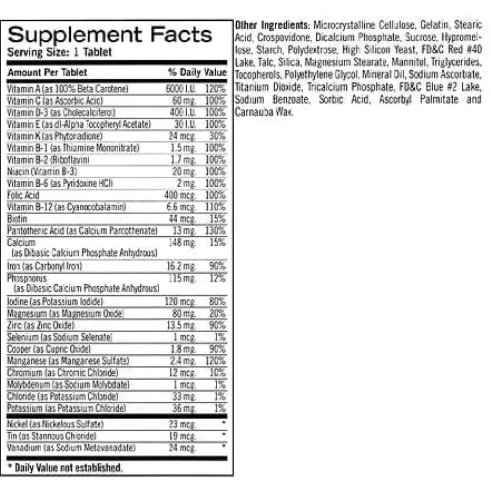 Geritol, Multivitamin Nutritional Support, Essential Vitamins & Minerals, 100 Tablets - Pharmaful