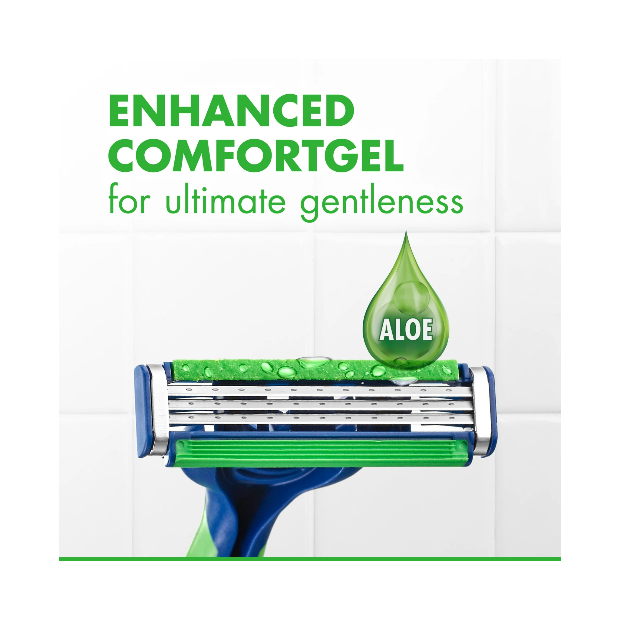 Gillette, Sensor3 Sensitive Disposable Razors for Men, Triple Blade System, 4 Count