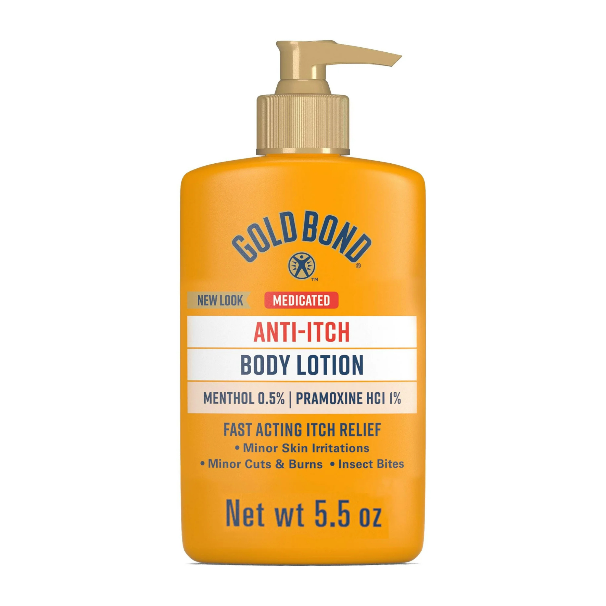 Gold Bond, Medicated Anti-Itch Body Lotion with 0.5% Menthol, Steroid-Free Skin Relief, 5.5 oz