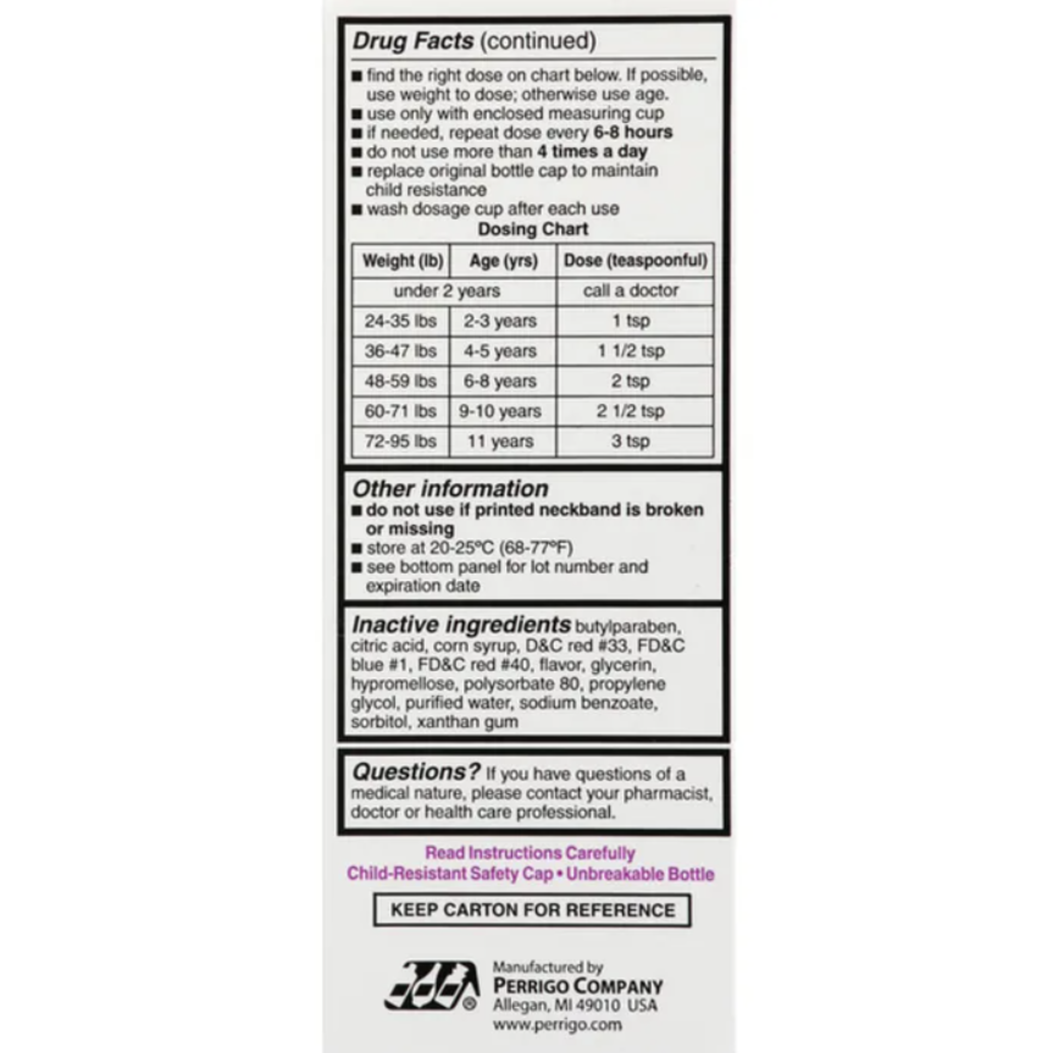 Good Sense Ibuprofen, Children's, Oral Suspension, Grape Flavor 4 oz