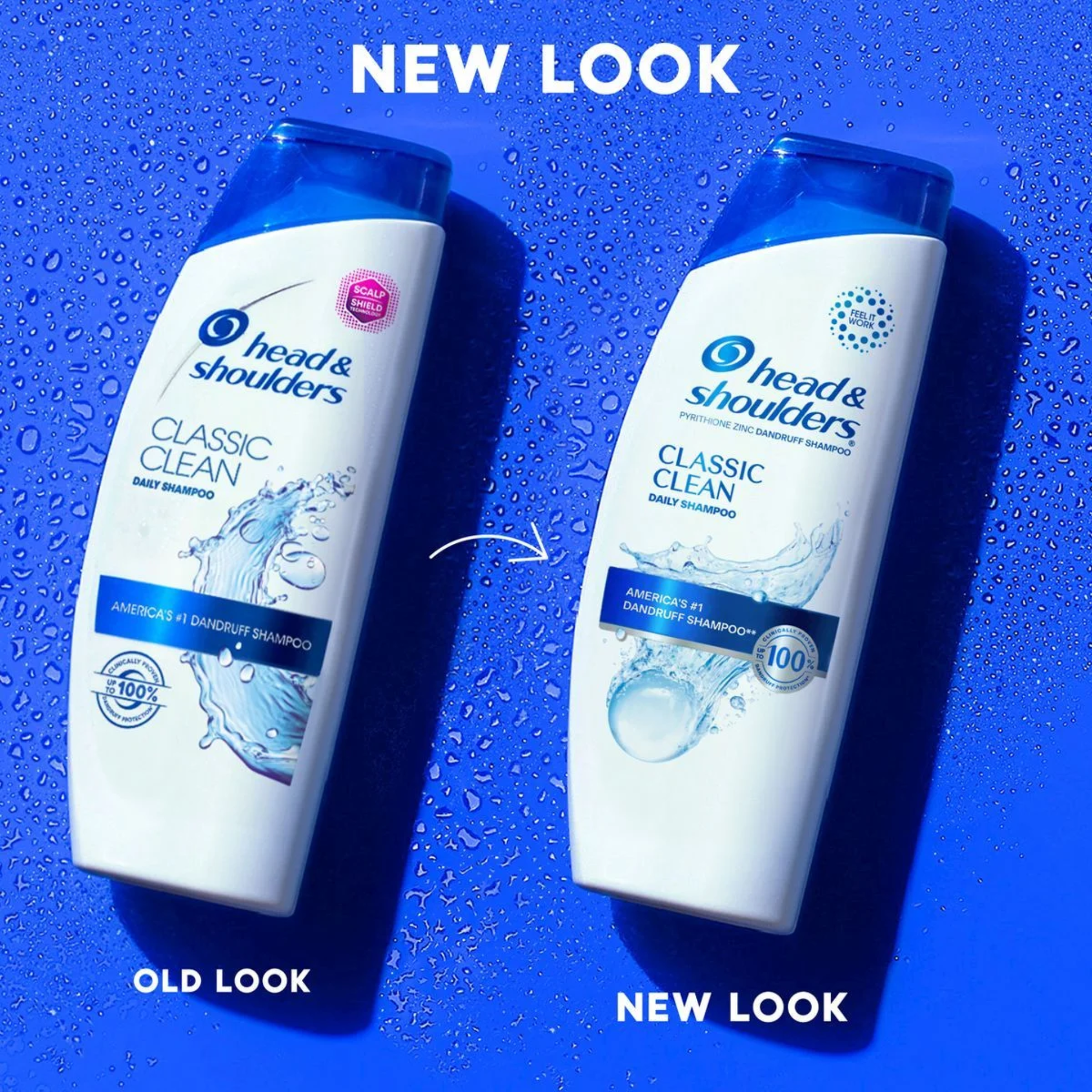 Head & Shoulders, Dandruff Shampoo, Anti-Dandruff Treatment with Classic Clean Formula for Daily Use, Paraben-Free, 20.7 fl oz