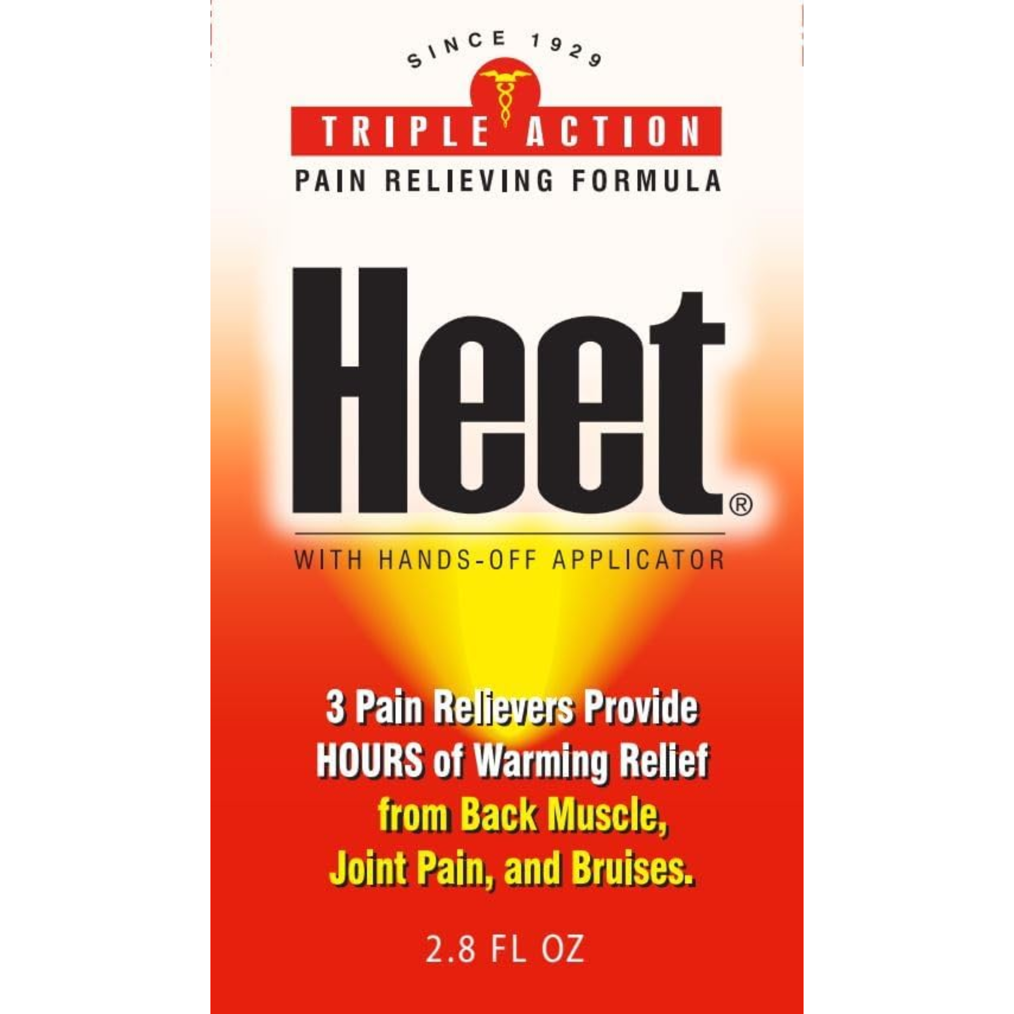 Heet, Pain Relieving Liniment Liquid with Applicator, Fast-Acting Relief for Muscles and Joints, 2.8 fl oz