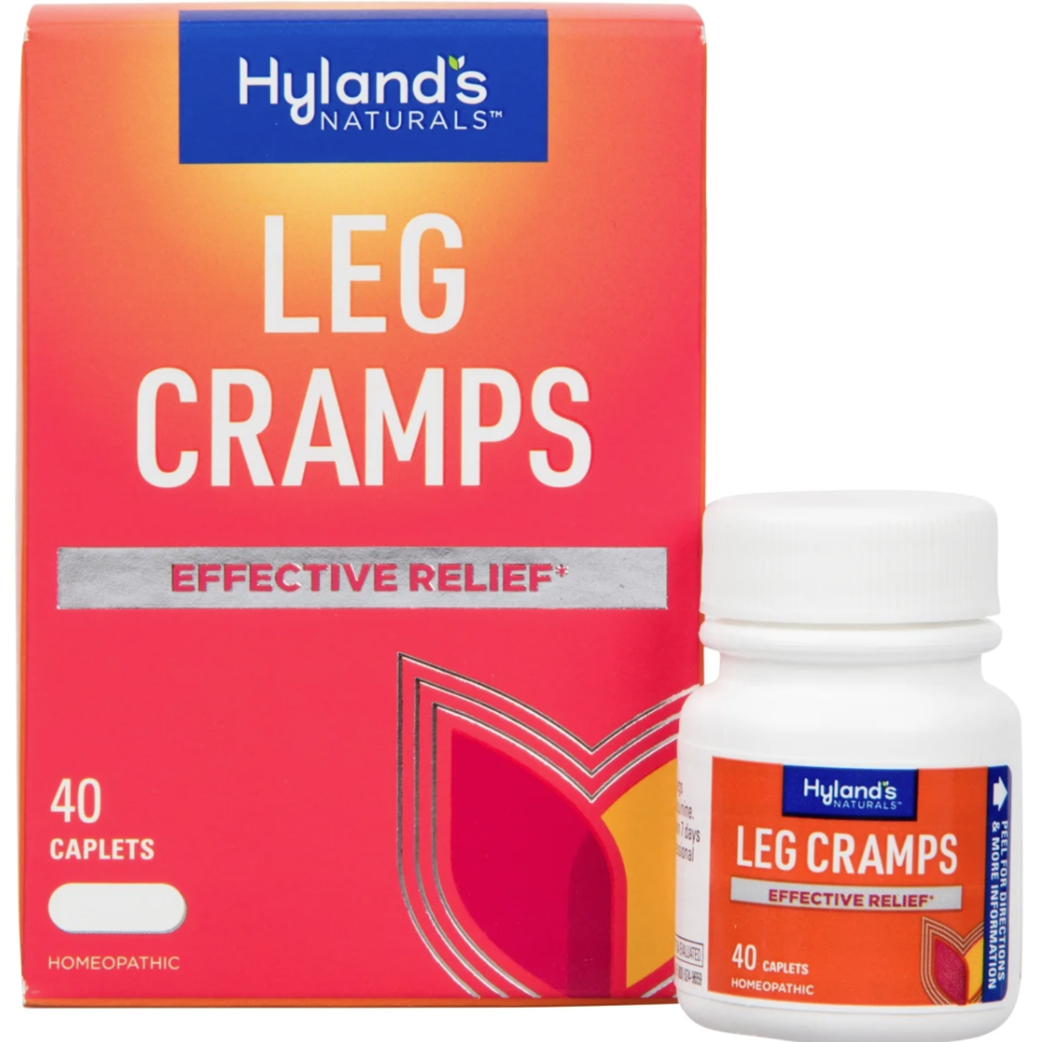 Hyland's Leg Cramp Caplets, Natural Calf, Leg and Foot Cramp Relief, 40 Count