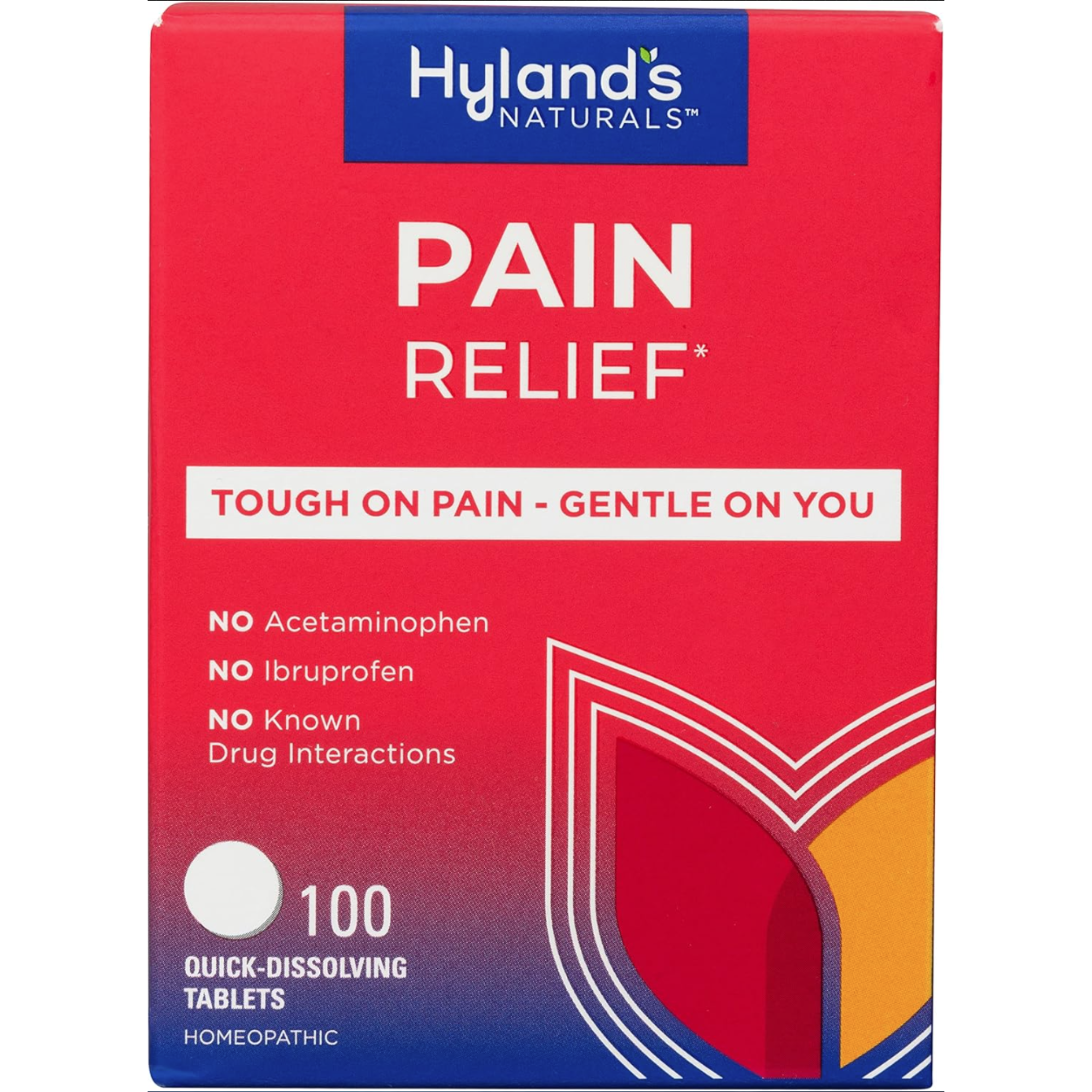 Hyland's Naturals Pain Relief Quick-Dissolving Tablets, 100 Tablets