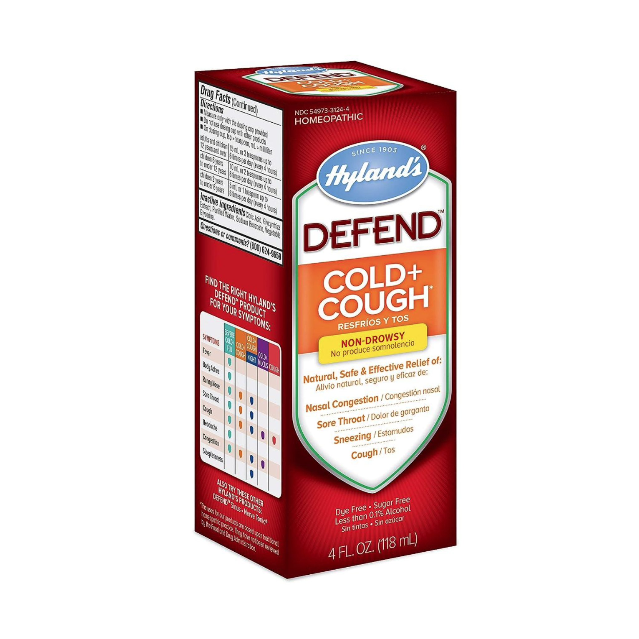 Hylands Defend Homeopathic Non-Drowsy Cough Syrup - 4 Oz - Pharmaful