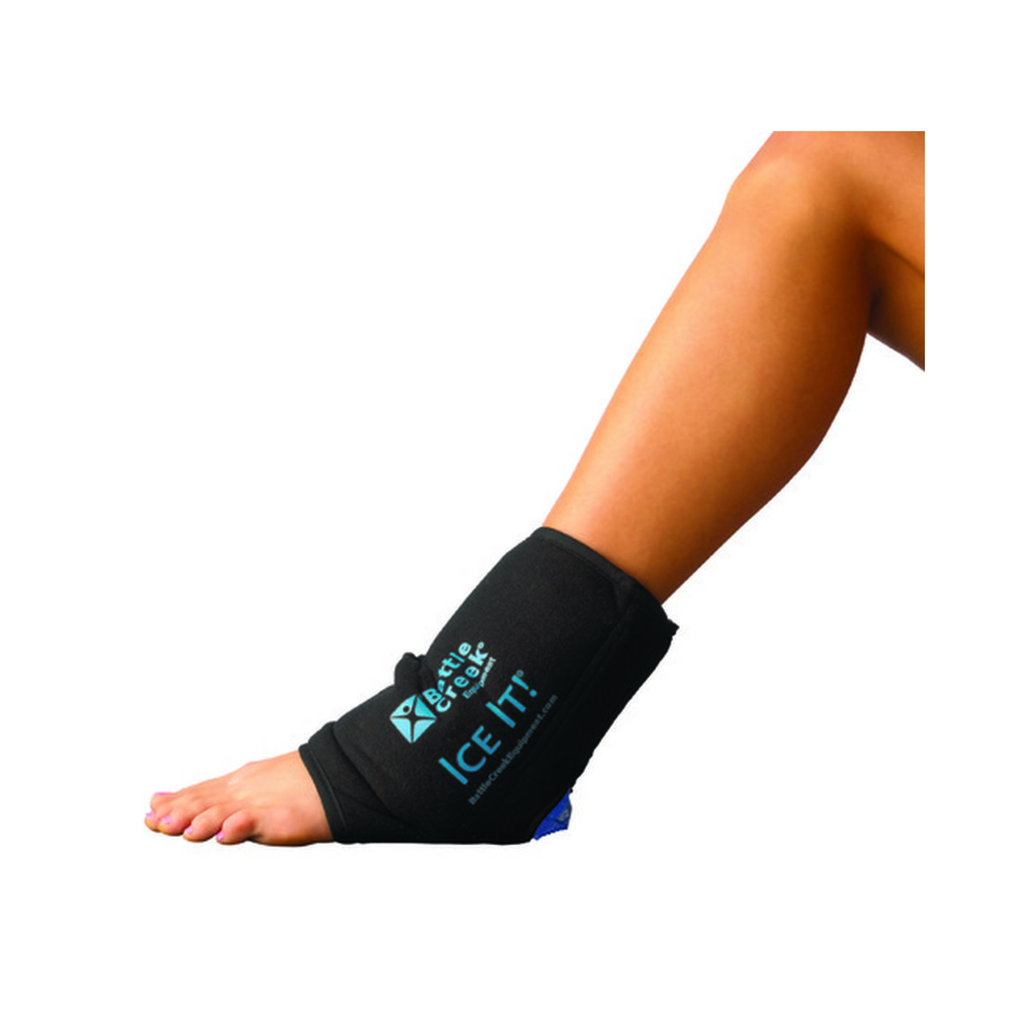 Battle Creek, Ice It! ColdCOMFORT System, Reusable Cold Therapy for Ankle, Elbow & Foot, 10.5" x 13"