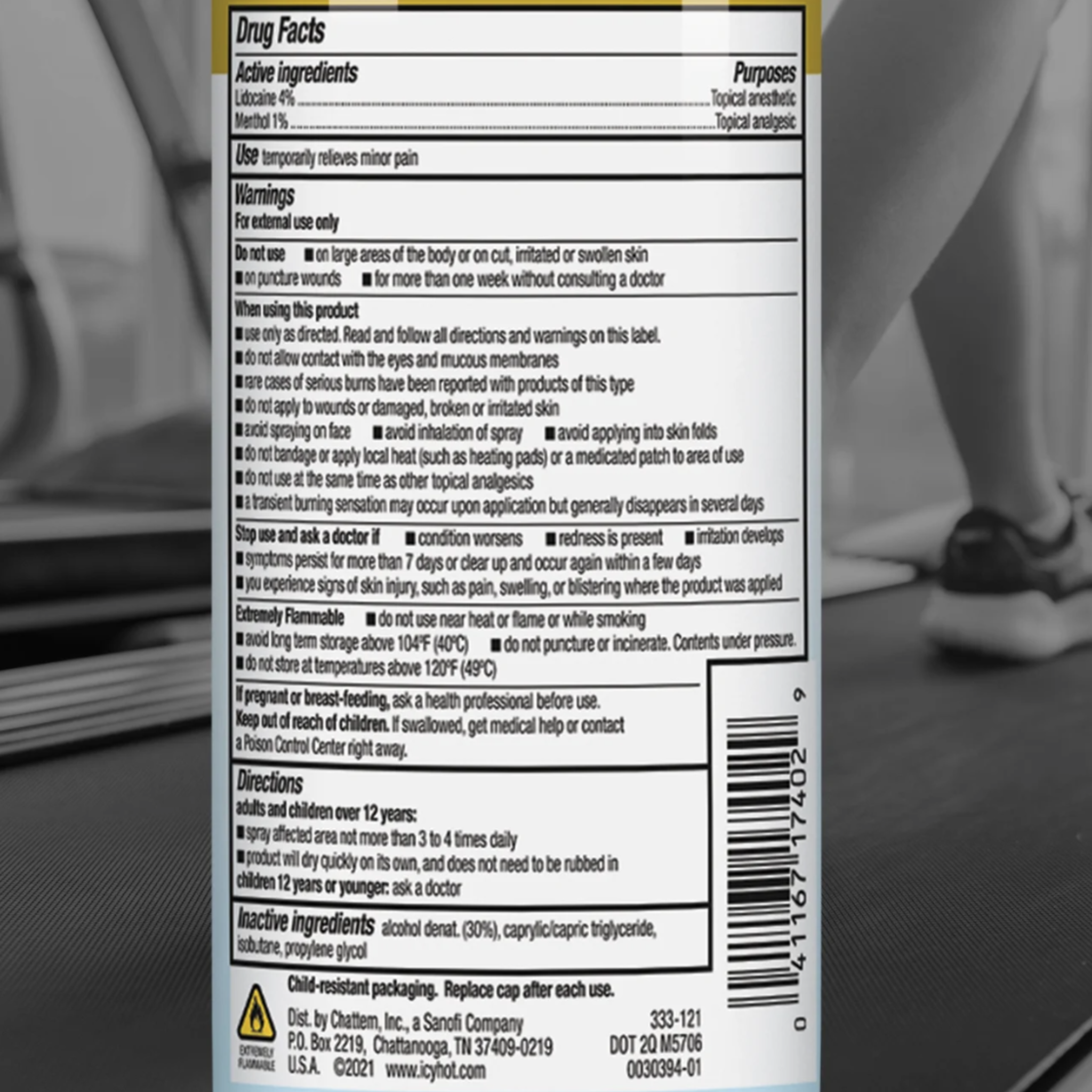 Icy Hot Max Topical Pain Reliever Dry Spray and Numbing Muscle Rub for Joint Pain Relief, 4% Lidocaine and 1% Menthol, 4 oz - Pharmaful