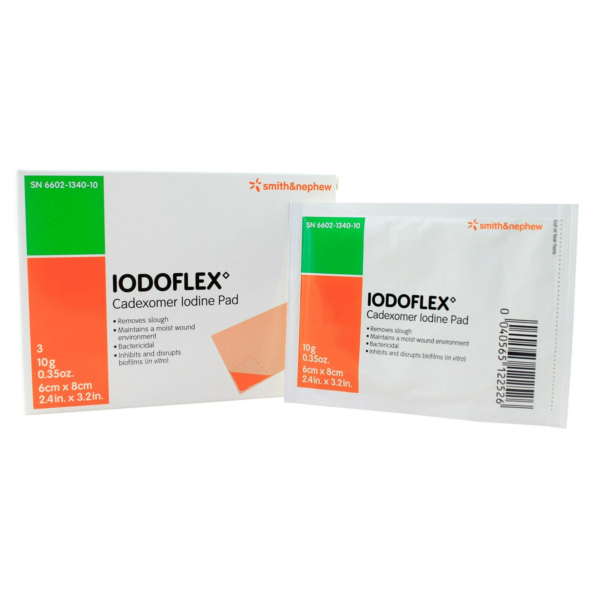 Iodoflex Cadexomer Iodine Pad Dressings 2.4" x 3.2" 10gm - Box of 3