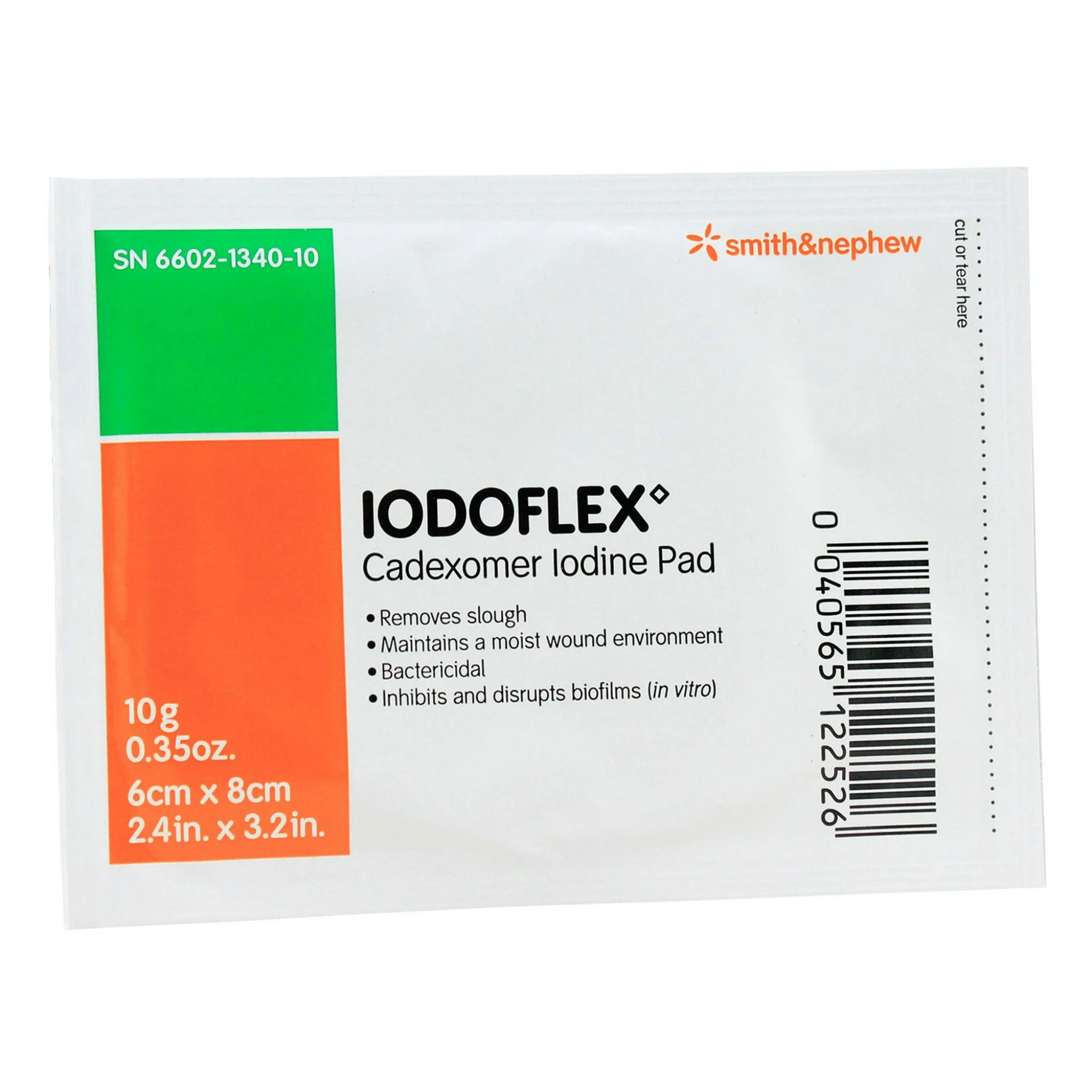 Iodoflex Cadexomer Iodine Pad Dressings 2.4" x 3.2" 10gm - Box of 3