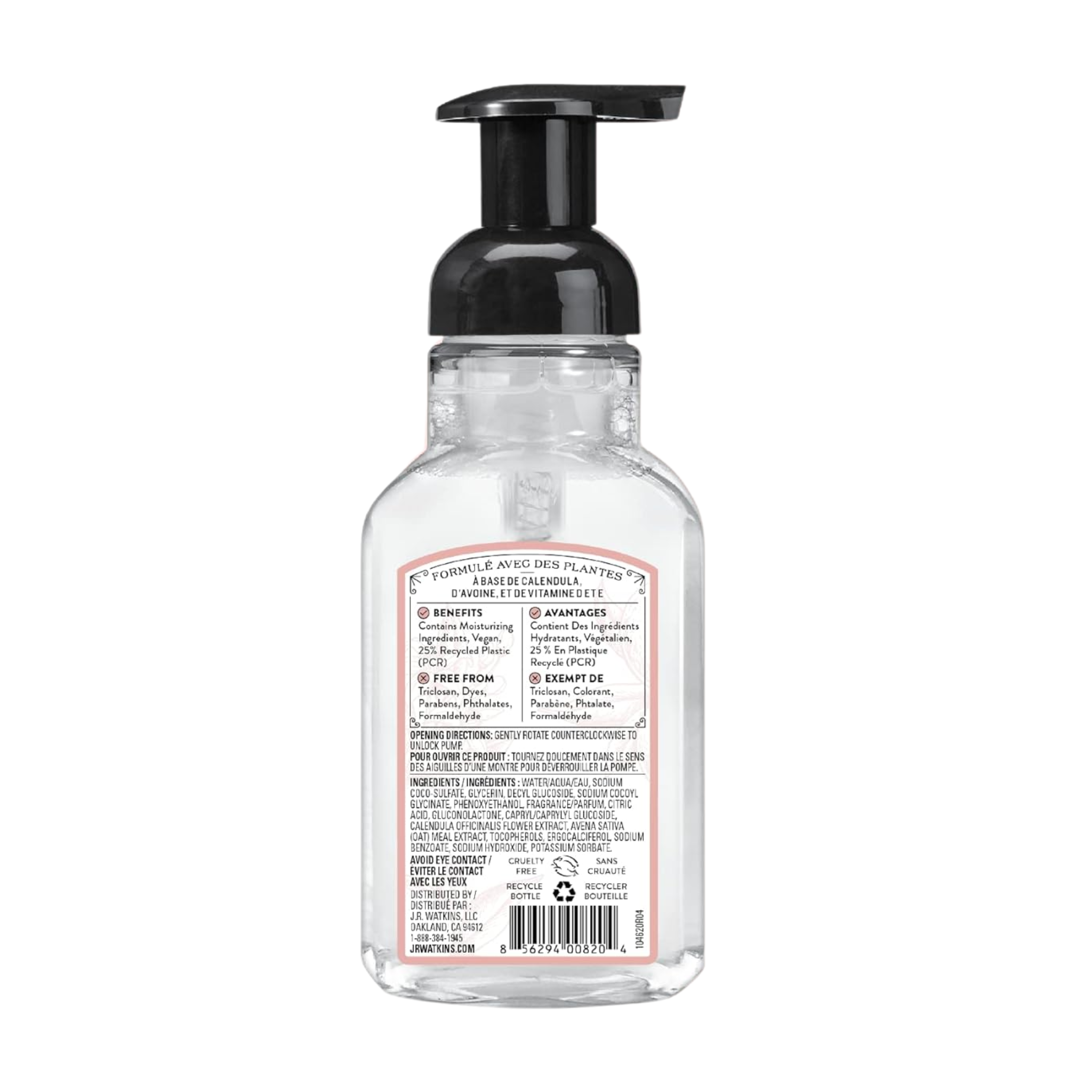 J.R. Watkins, Foaming Hand Soap, Grapefruit, Refreshing & Invigorating, 9 fl oz (266 ml) - Pharmaful