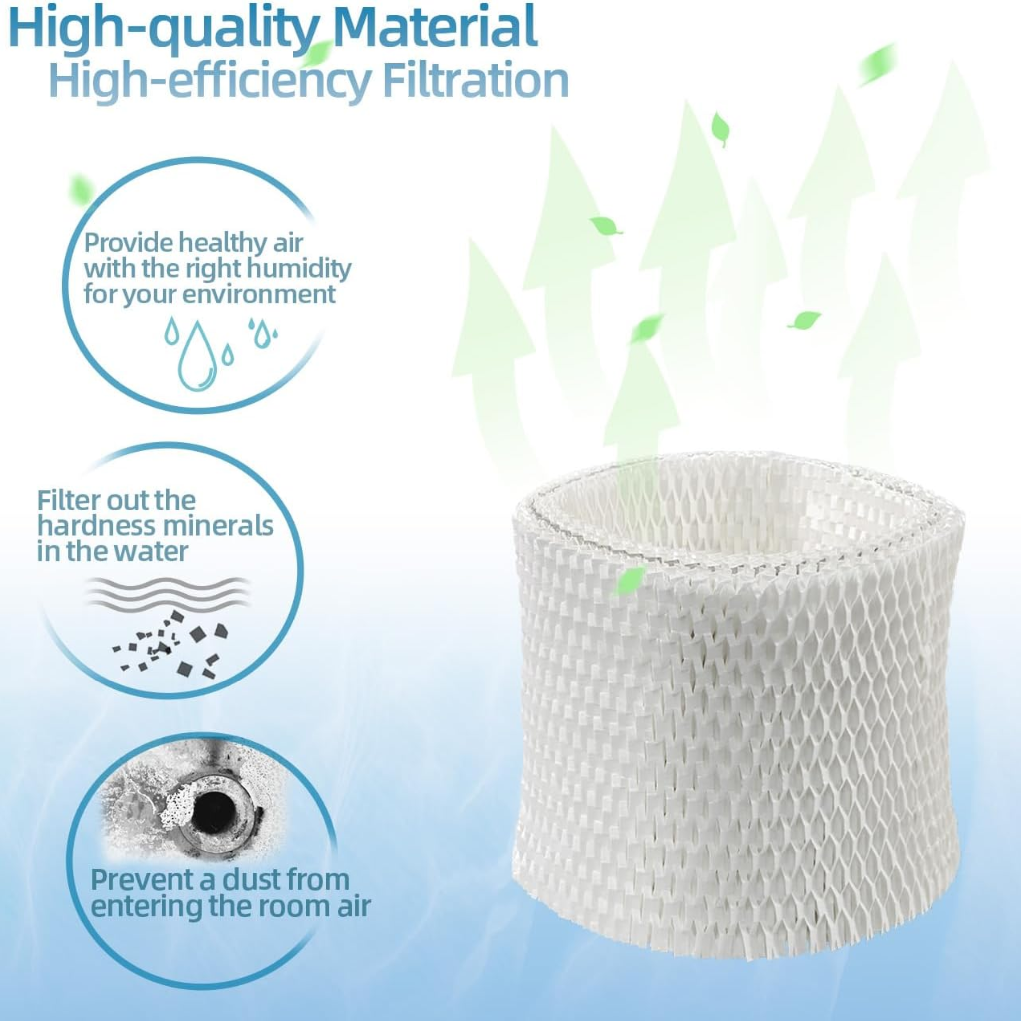 Kaz, WF2 Replacement Wicking Filter, High-Efficiency Humidifier Filter, Antimicrobial Treated Design, 1 Count