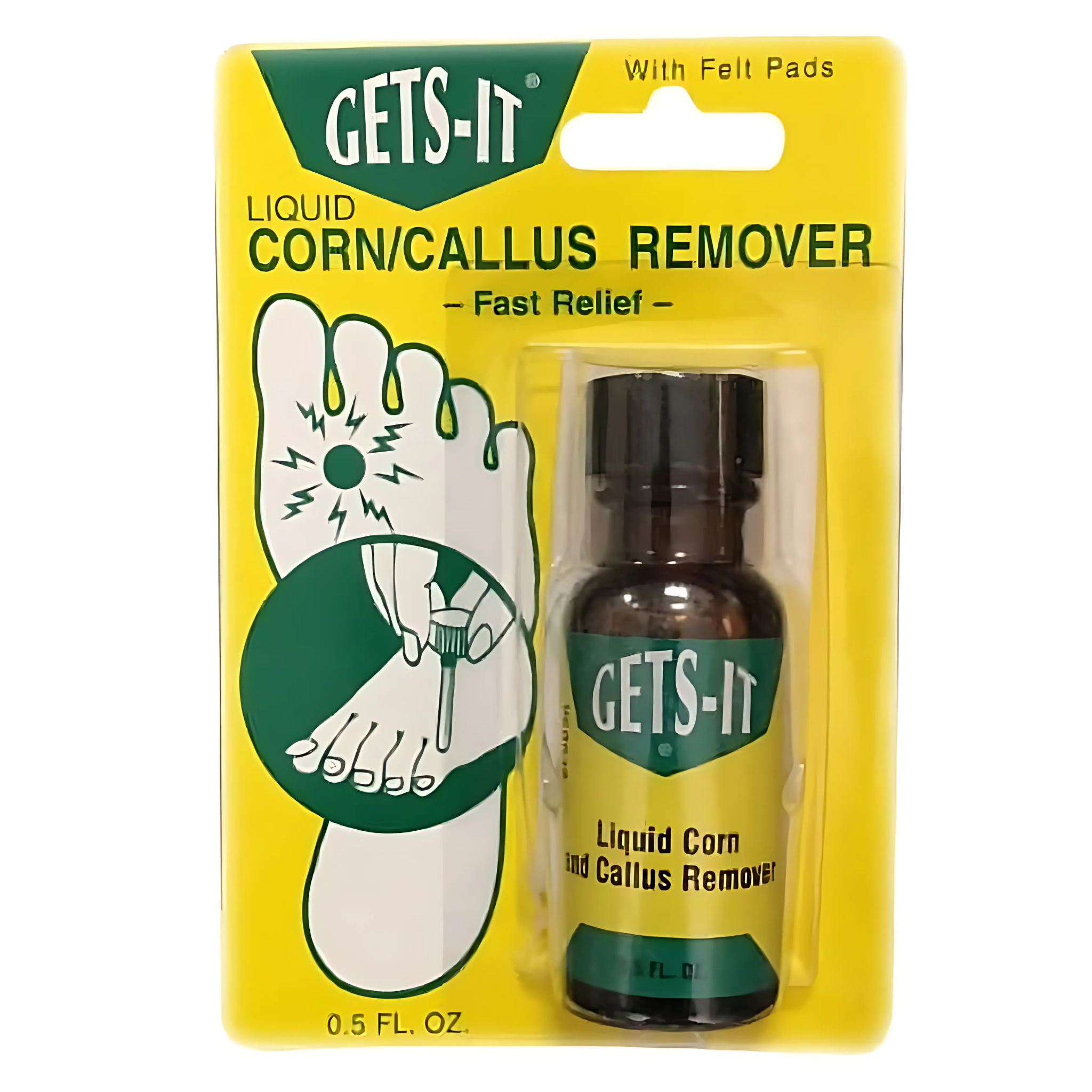 Liquid Corn and Callus Remover, Fast-Acting Relief with Maximum Strength Formula, 0.5 oz