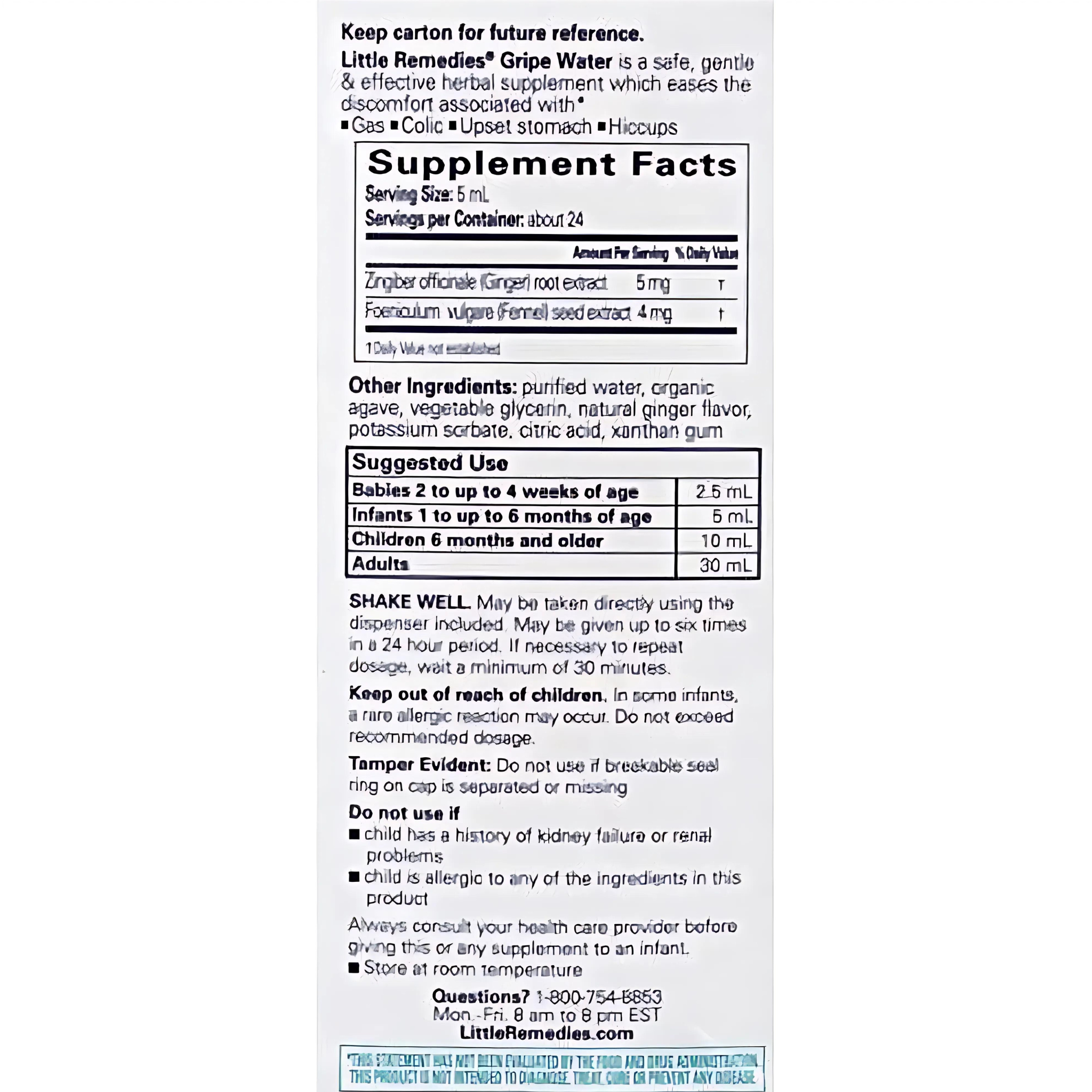 Little Tummys Remedies Gripe Water 4 fl oz