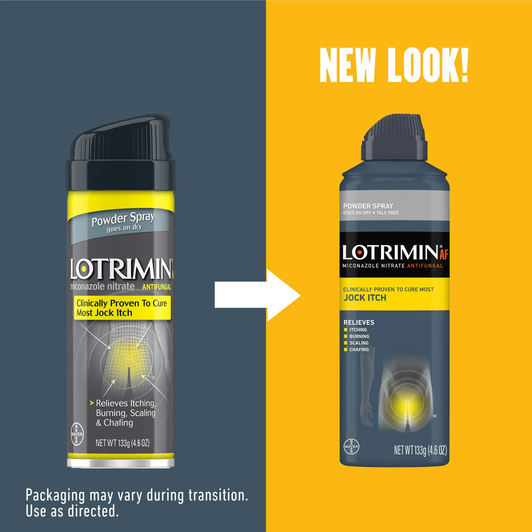 Lotrimin AF, Jock Itch Antifungal Spray, Powder Spray for Fast Relief and Prevention, 4.6 oz