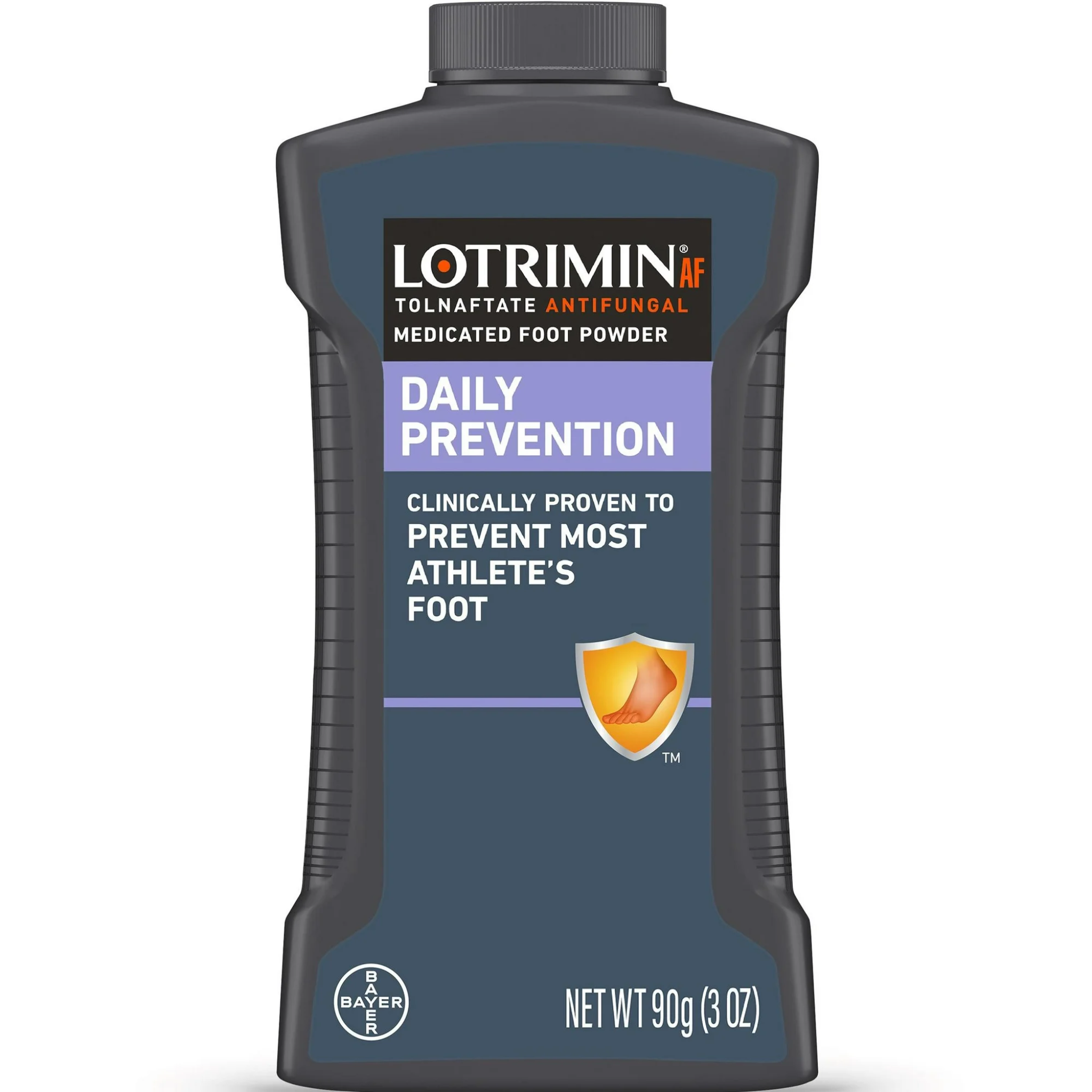 Lotrimin, Athlete's Foot Daily Prevention Medicated Foot Powder, Prevents Fungal Infections, 3 oz