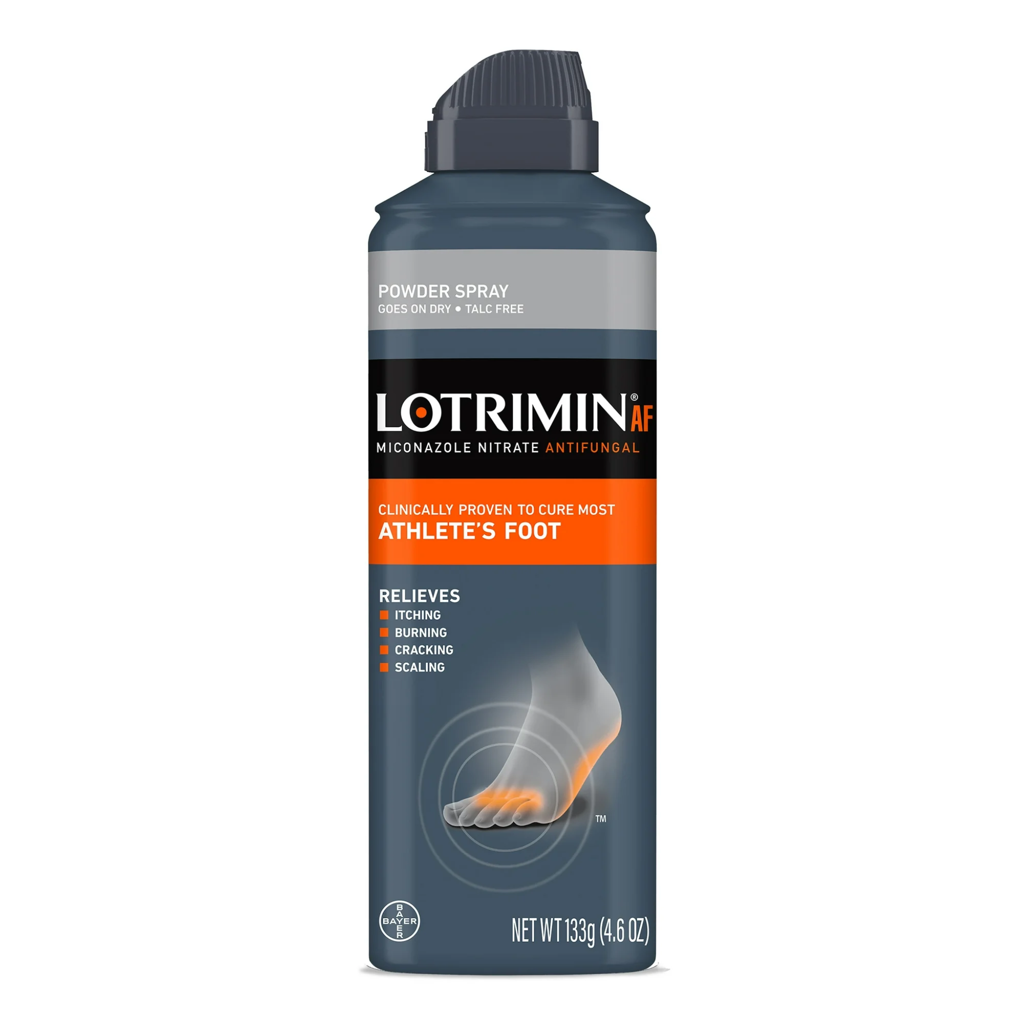 Lotrimin, Miconazole Nitrate Antifungal Powder Spray, Fast-Acting Relief for Athlete’s Foot and Fungal Infections, 4.6 oz