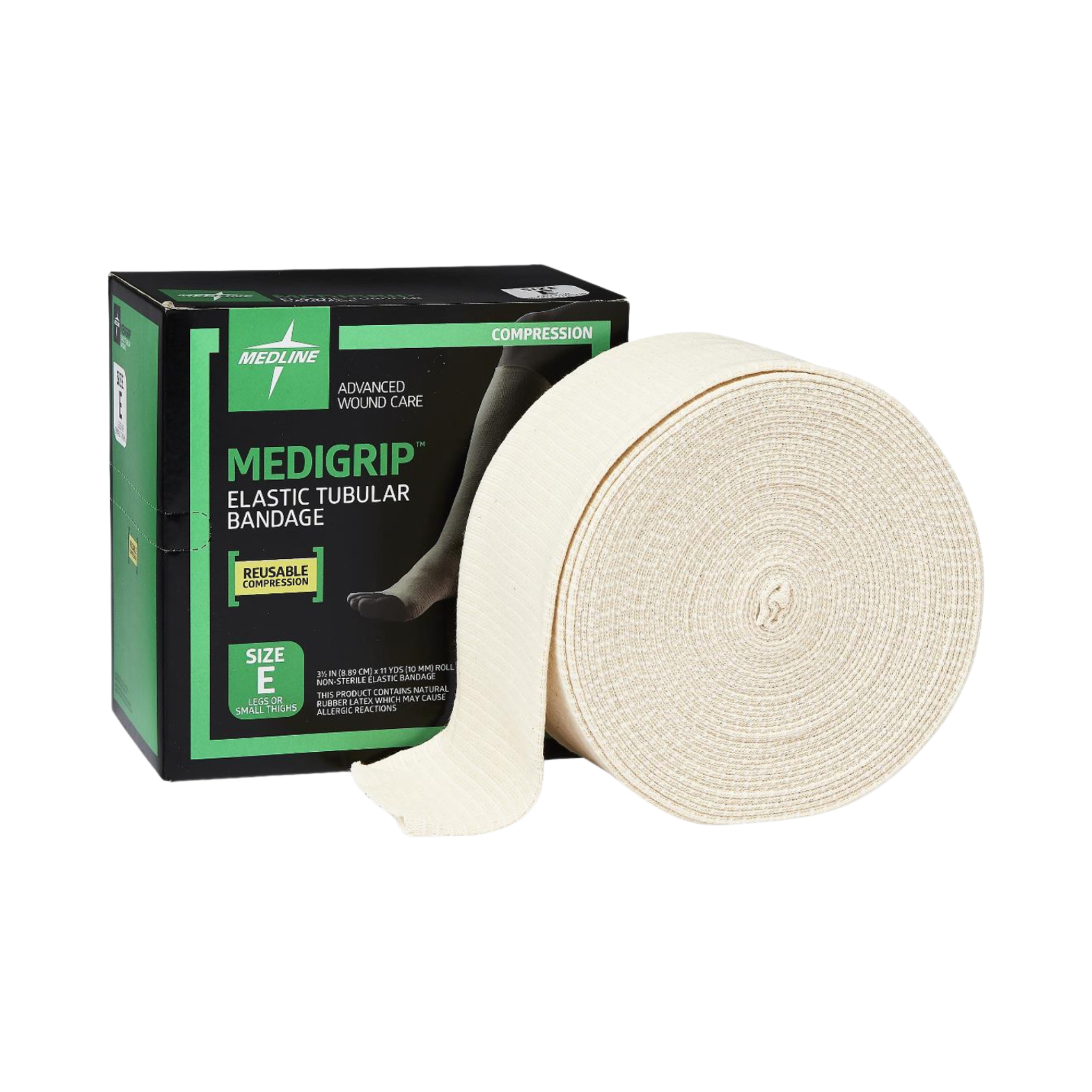 Medline, Medigrip Elasticated Tubular Support Bandage, Flexible Compression for Injury Support, 3.5 Inches, 1 Count