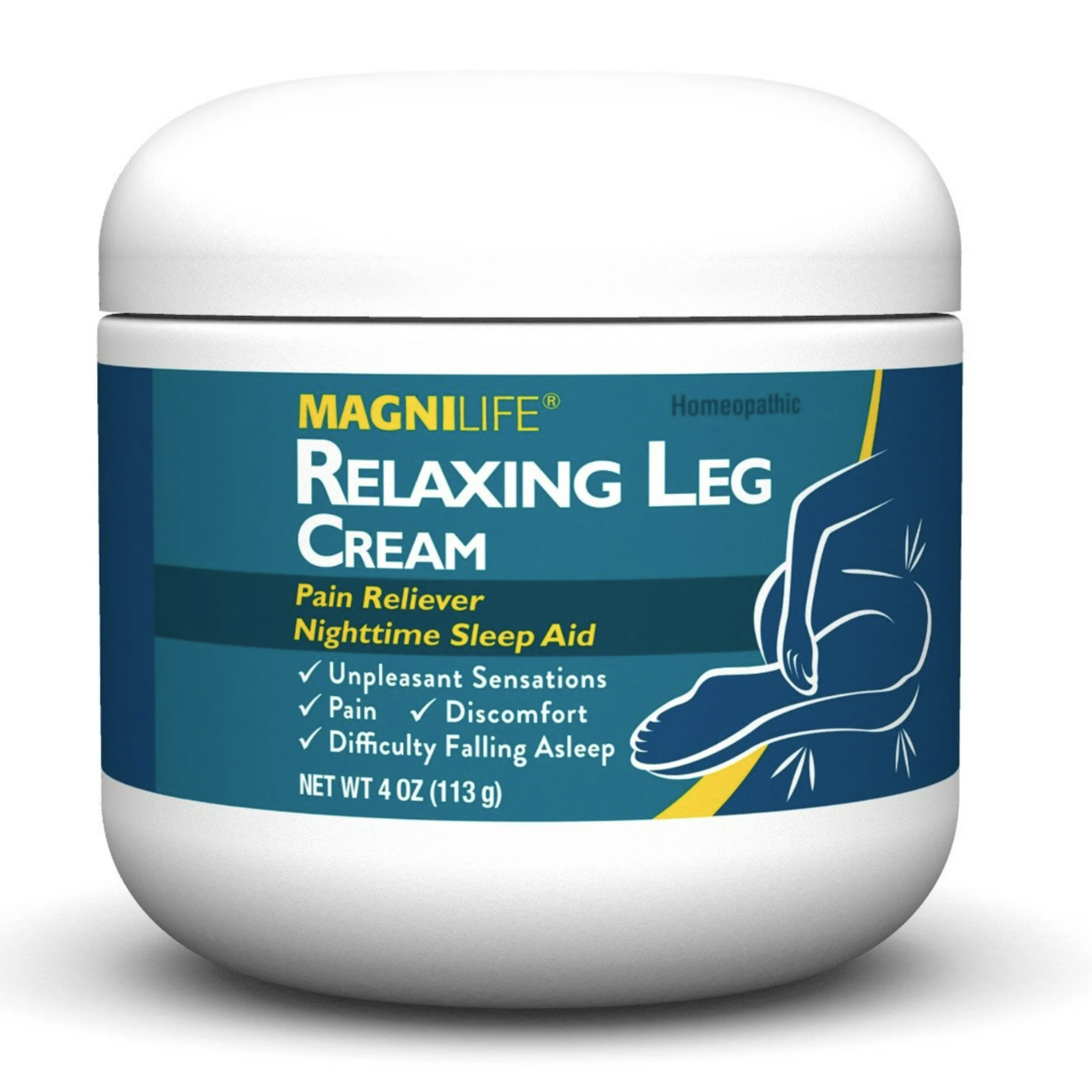 MagniLife Relaxing Leg Cream, Pain Reliever, 4 oz - Pharmaful