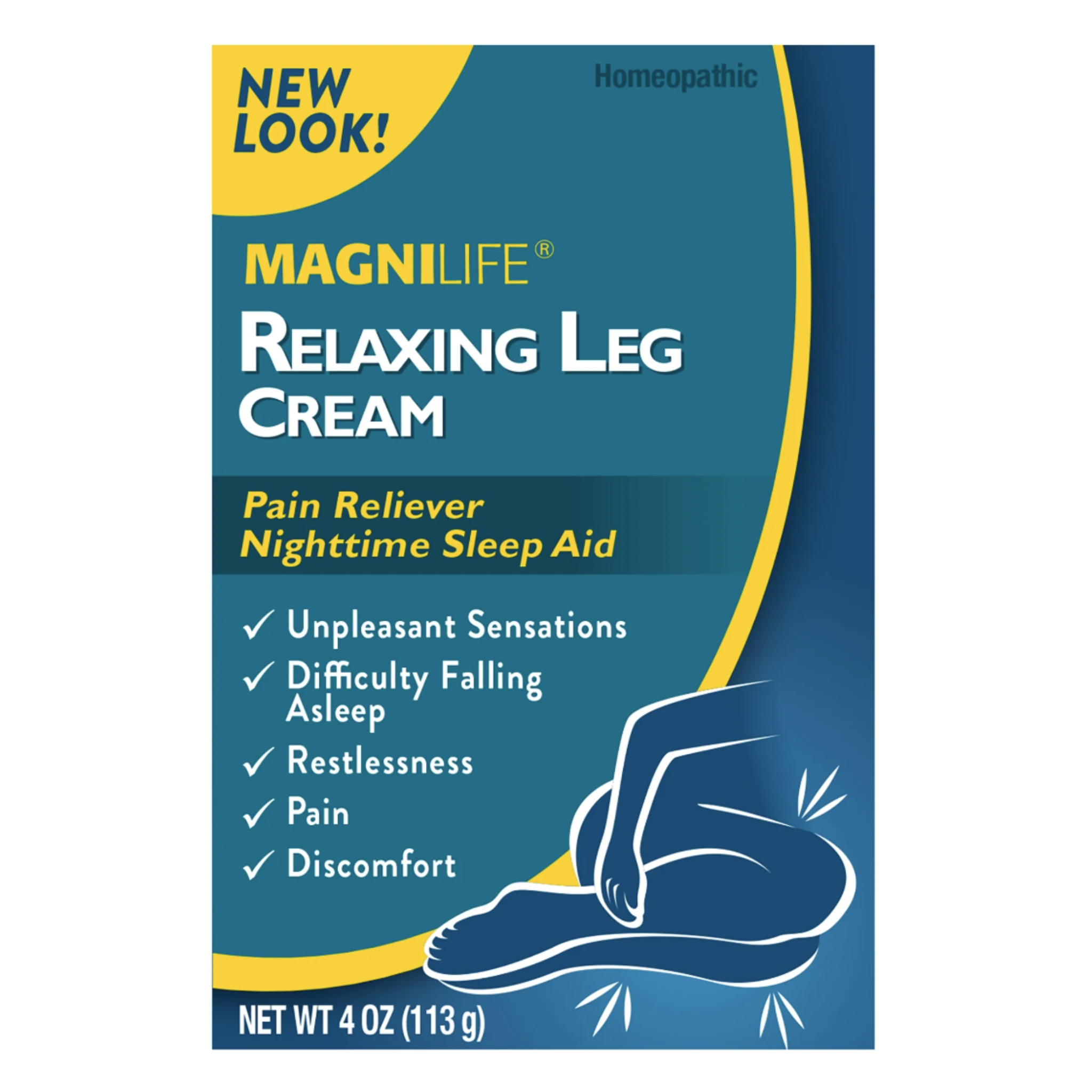MagniLife Relaxing Leg Cream, Pain Reliever, 4 oz - Pharmaful
