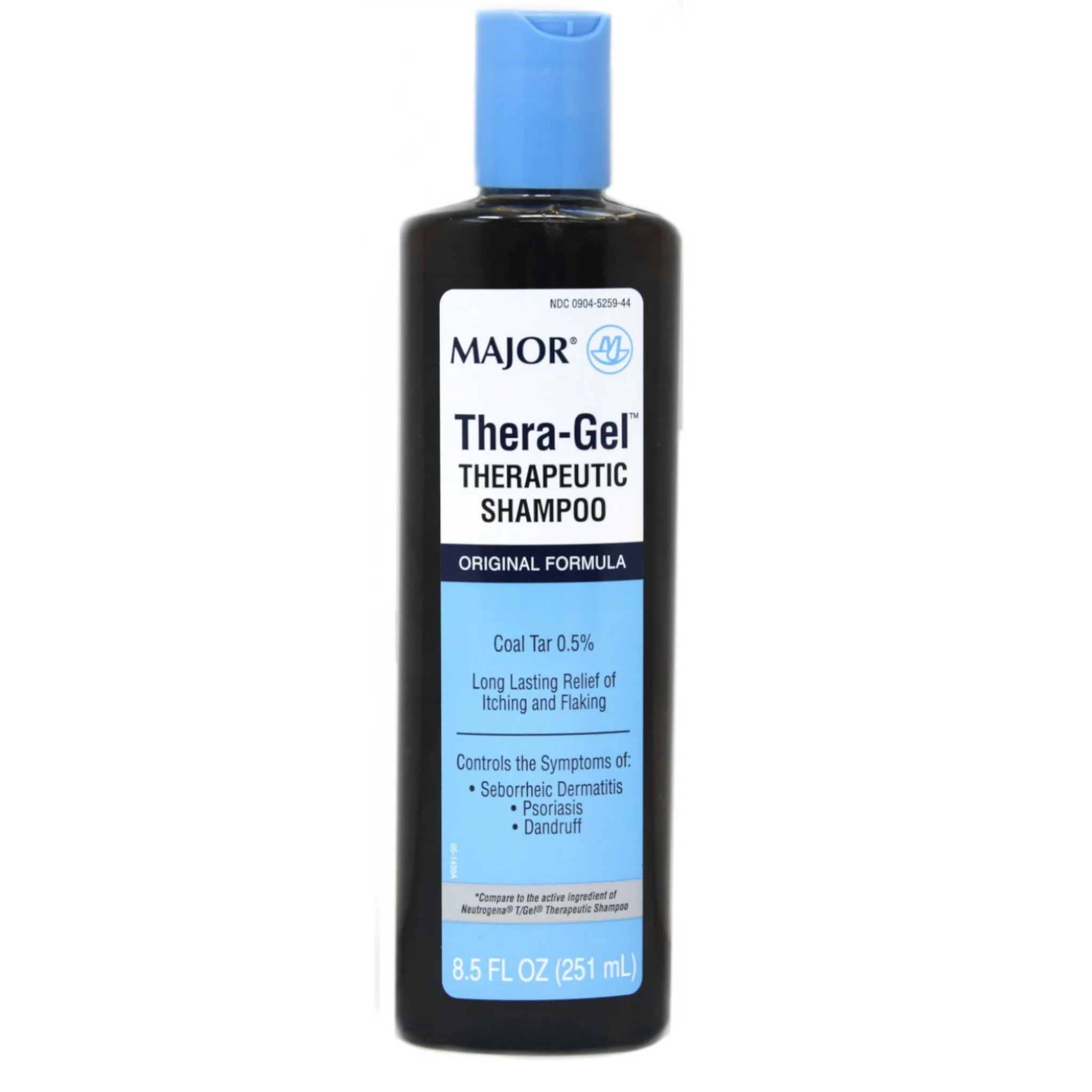 Major, Thera-Gel Therapeutic Shampoo, Coal Tar 0.5% for Scalp Health, 8.5 oz