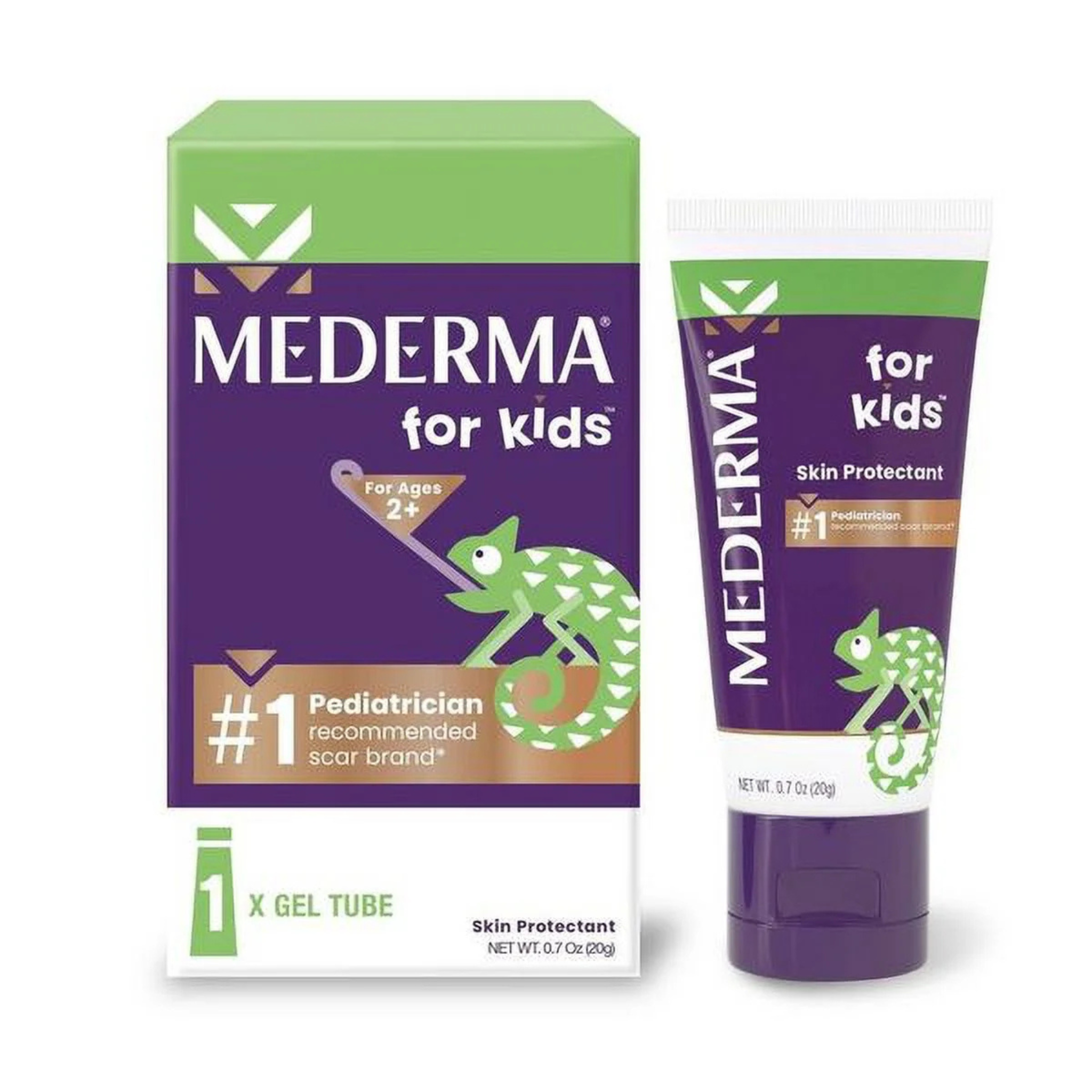 Mederma Scar Gel for Kids, Reduces the Appearance of Scars, Grape Scent, 0.70 Oz