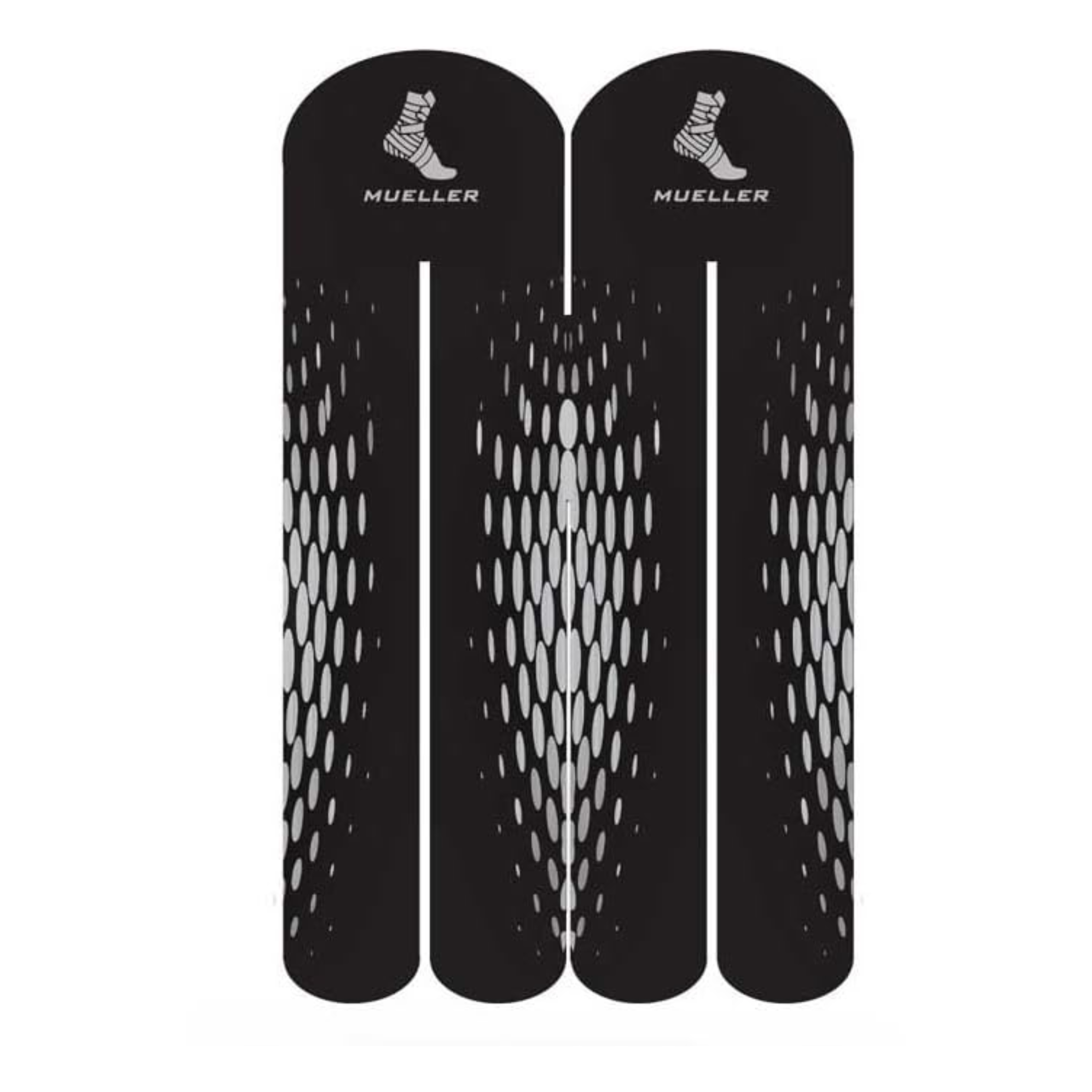 Mueller, Neck Kinesiology Sports Tape, Pre-Cut for Joint Stability and Comfort, Black, 3 Pack