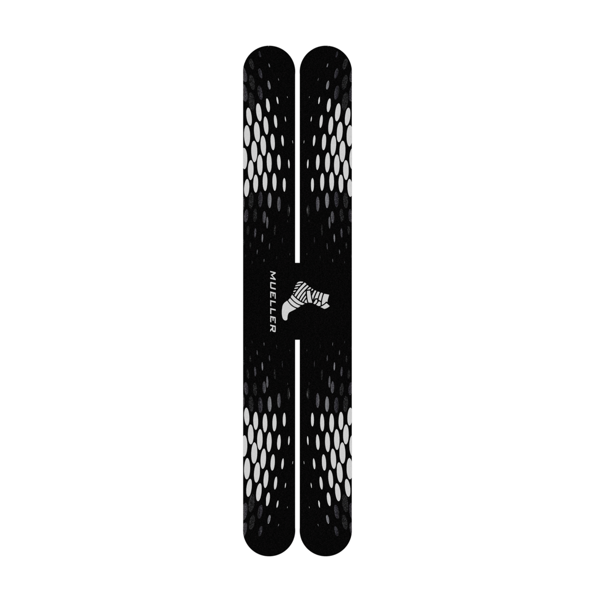 Mueller, EasyFit® Kinesiology Tape, Pre-Cut X Pattern for Targeted Support and Flexibility, Black, 6 Applications