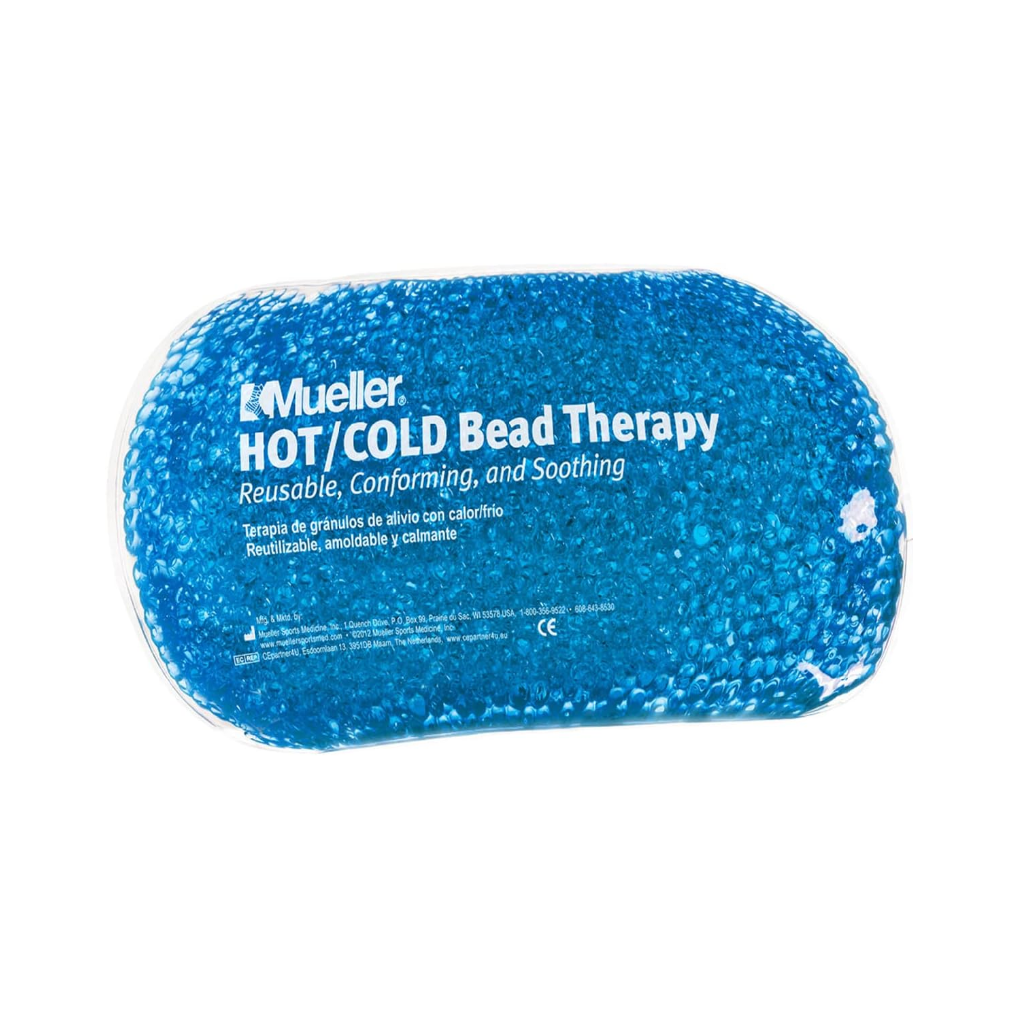 Mueller, Hot/Cold Pack, Reusable Bead Therapy for Targeted Pain Relief, Blue